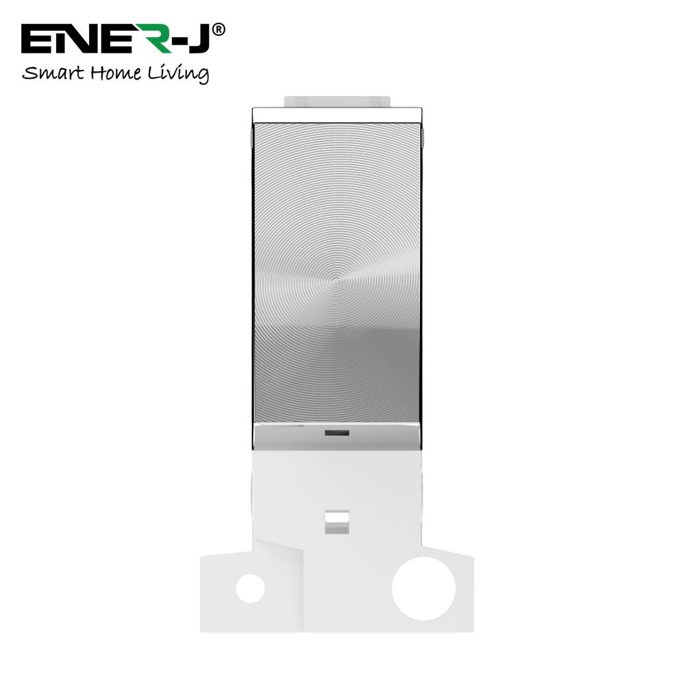 Enerj WS1084 ECO Range Wireless Grid Switch Click Minigrid Style Satin Chrome