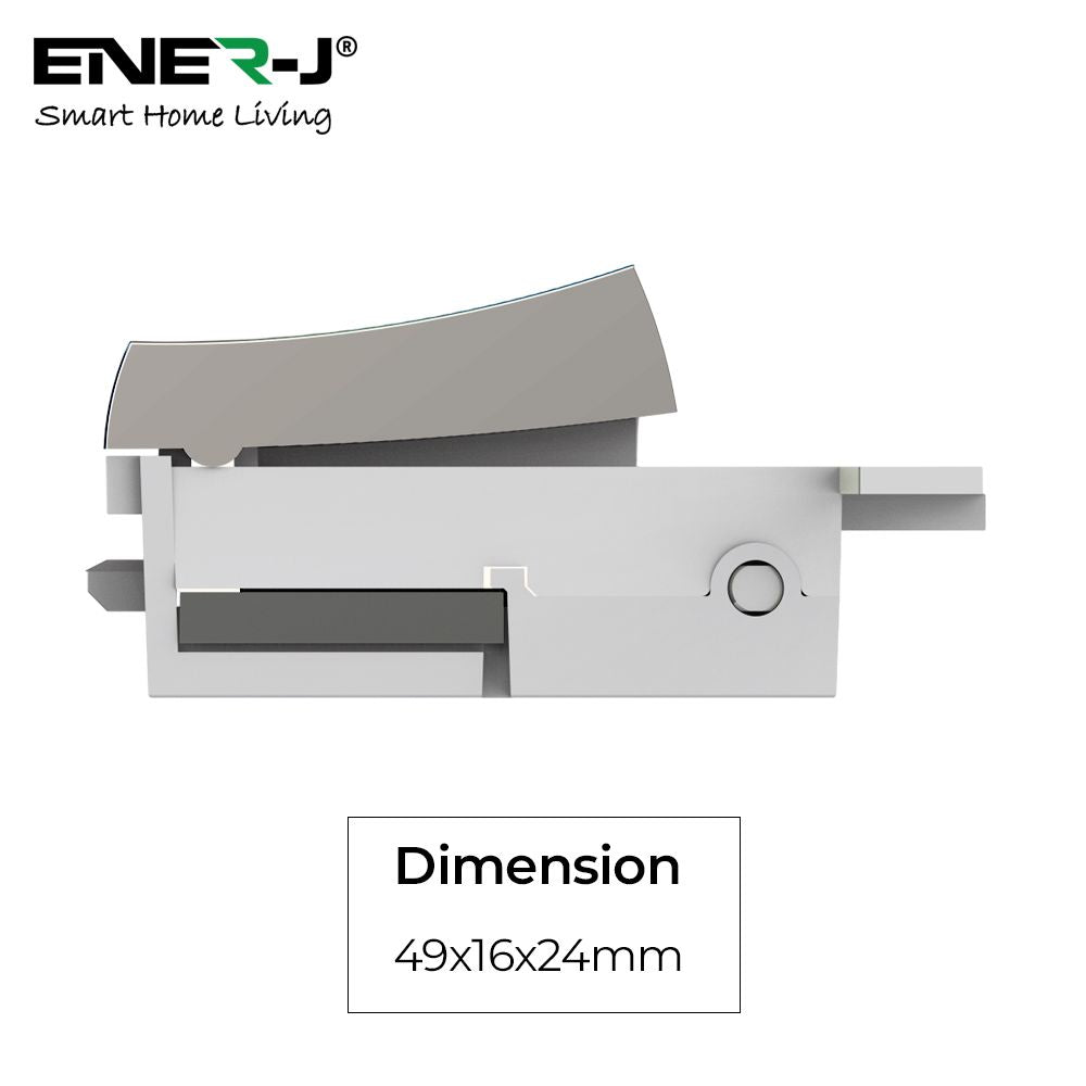 Enerj WS1084 ECO Range Wireless Grid Switch Click Minigrid Style Satin Chrome