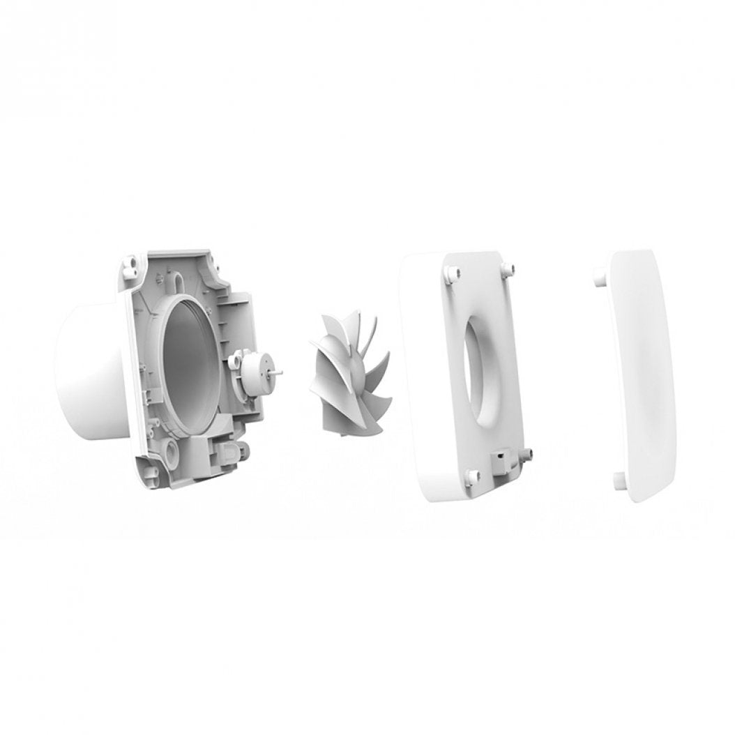 Envirovent QRHT-LC Quro 100mm/4" SAP PCDB Listed Low Noise DMEV Fan with Timer and Humidistat