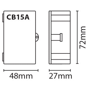 Eterna CB15A Lighting Connector Box - 15 Amp White