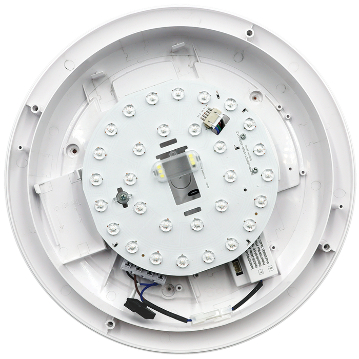 Eterna E02LNACIW Lina Power and CCT Switchable IP66 Eyelid Bulkhead White