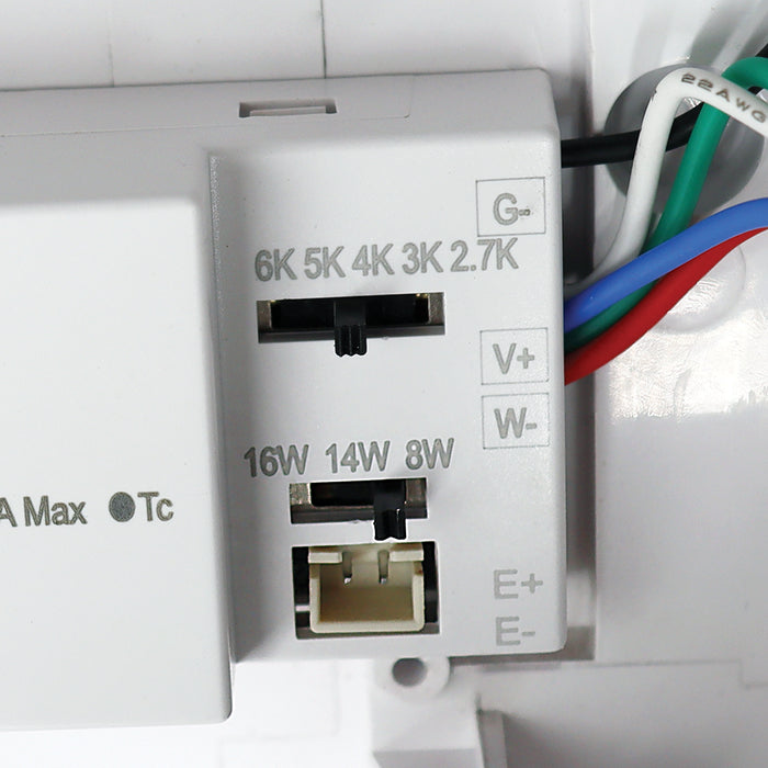 Eterna E02LNACIW Lina Power and CCT Switchable IP66 Eyelid Bulkhead White