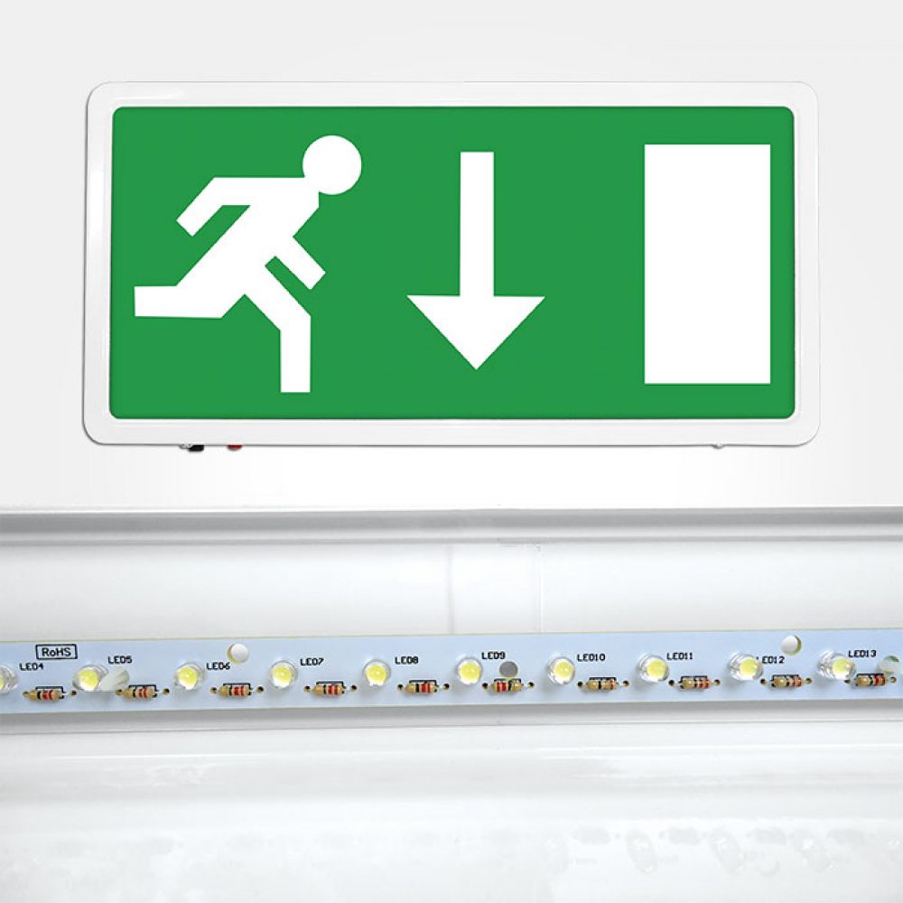 Eterna EXIT3MLED Maintained LED Emergency Exit Box Sign