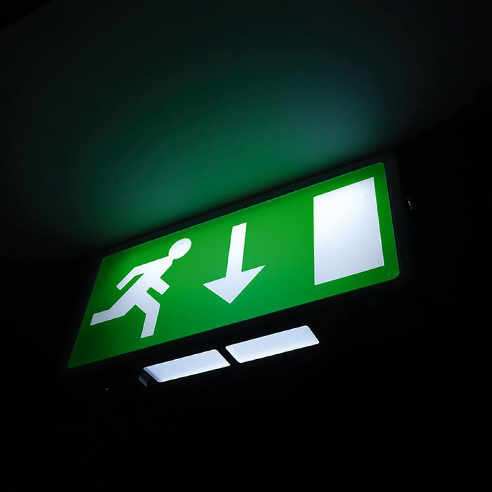 Exit Box Eterna EXIT3MLED Maintained LED Emergency Exit Box Sign