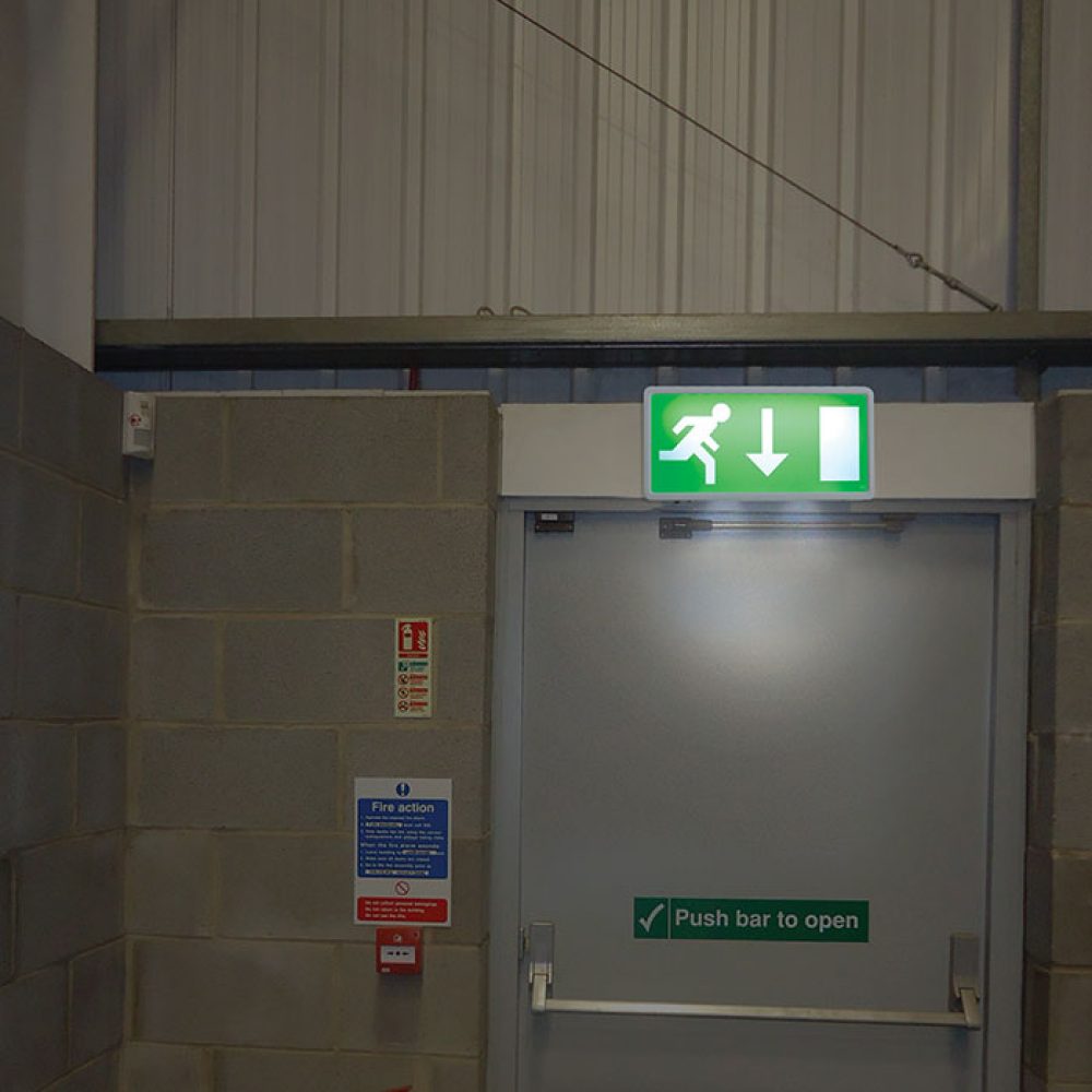 Exit Shop Box Eterna EXIT3MLED Maintained LED Emergency Exit Box Sign
