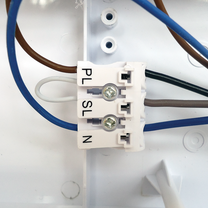 Eterna KEM3BULKLI 4W Li-ion LED Maintained Emergency Bulkhead with ISO 7010 Legend Set