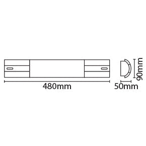 Eterna LEDOM5CR 5W LED Over Mirror Light Chrome