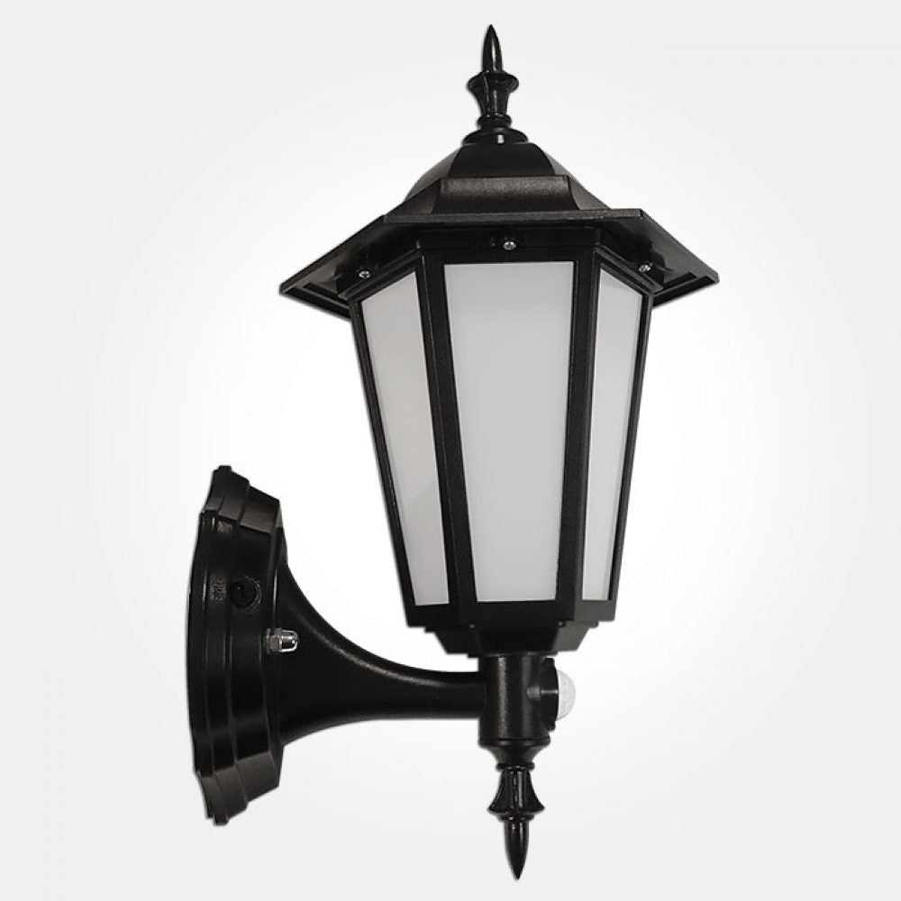 Eterna VECOFPIRBK 7W LED Full Lantern PIR Black