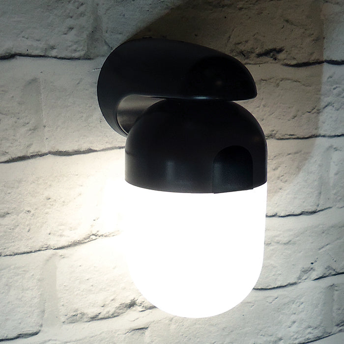 Eterna WELLBKSTD Wellglass LED IP65 Bulkhead Black