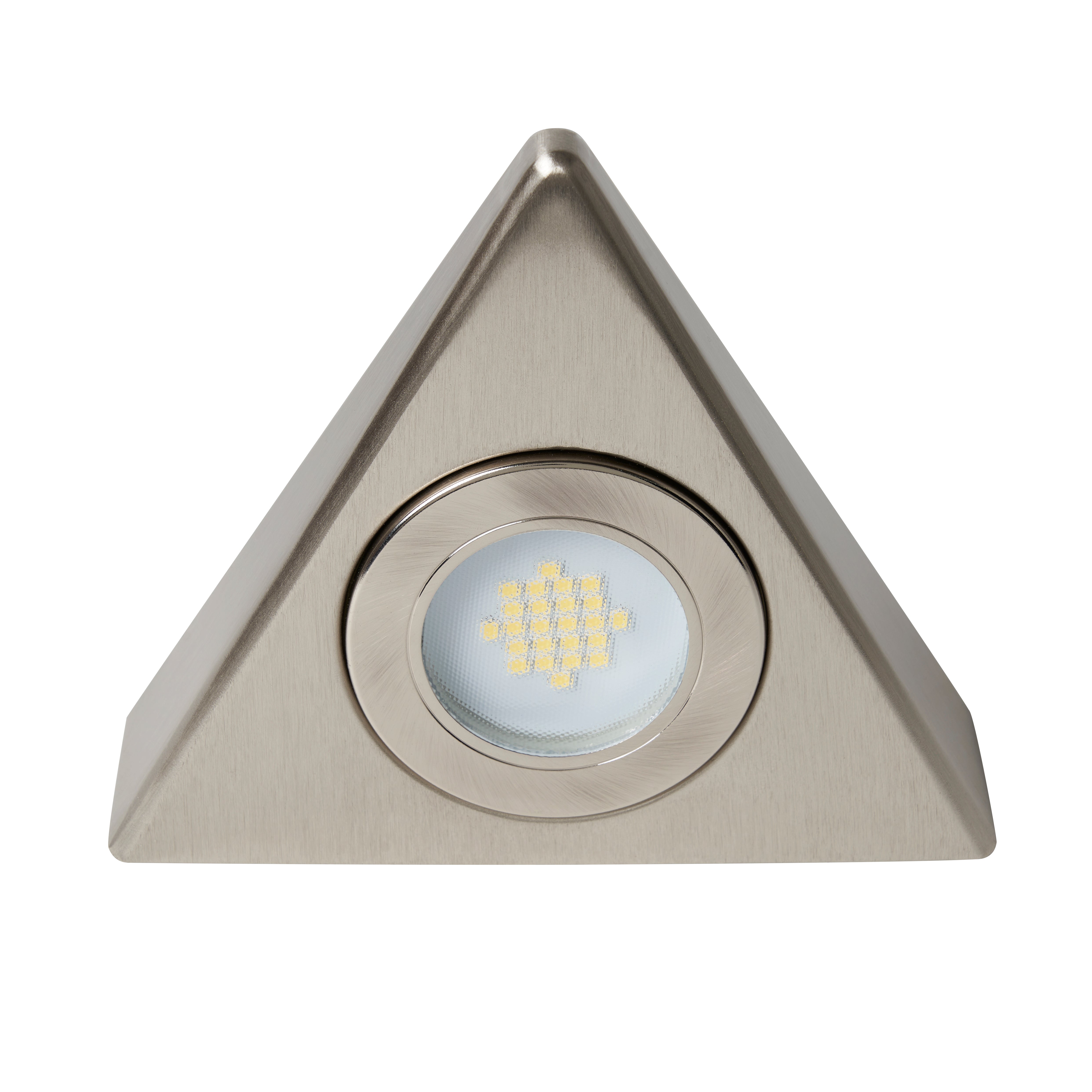 Forum CUL-25219 Fonte Triangular Day Light Under Kitchen Cabinet Light - Satin Nickel