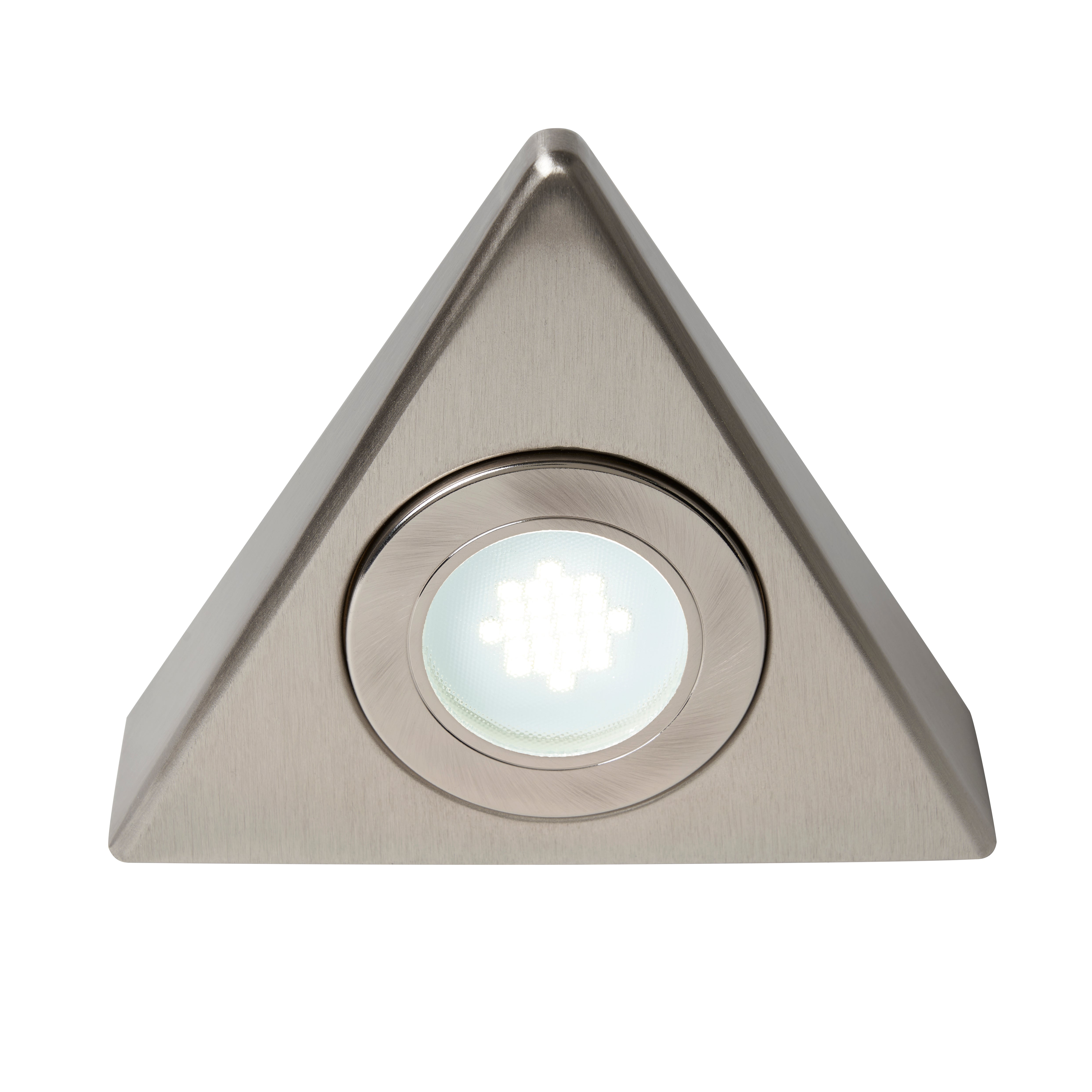 Forum CUL-25219 Fonte Triangular Day Light Under Kitchen Cabinet Light - Satin Nickel