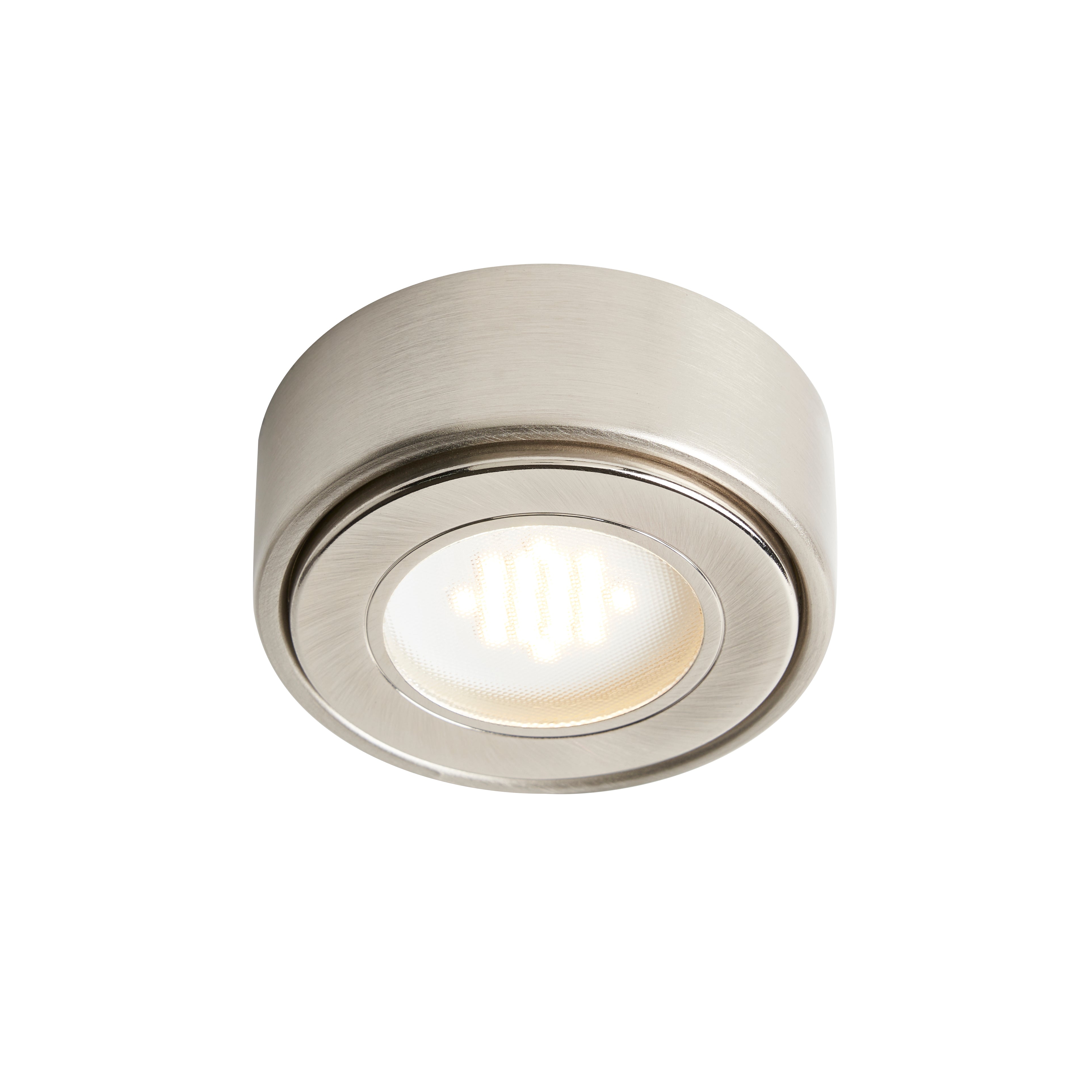 Forum CUL-25318 Laghetto Circular Under Cabinet Light Warm White - Satin Nickel