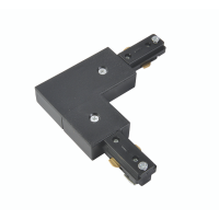 Forum CUL-26338 Tor L Shaped Connector for Single Circuit Mains Track - Black