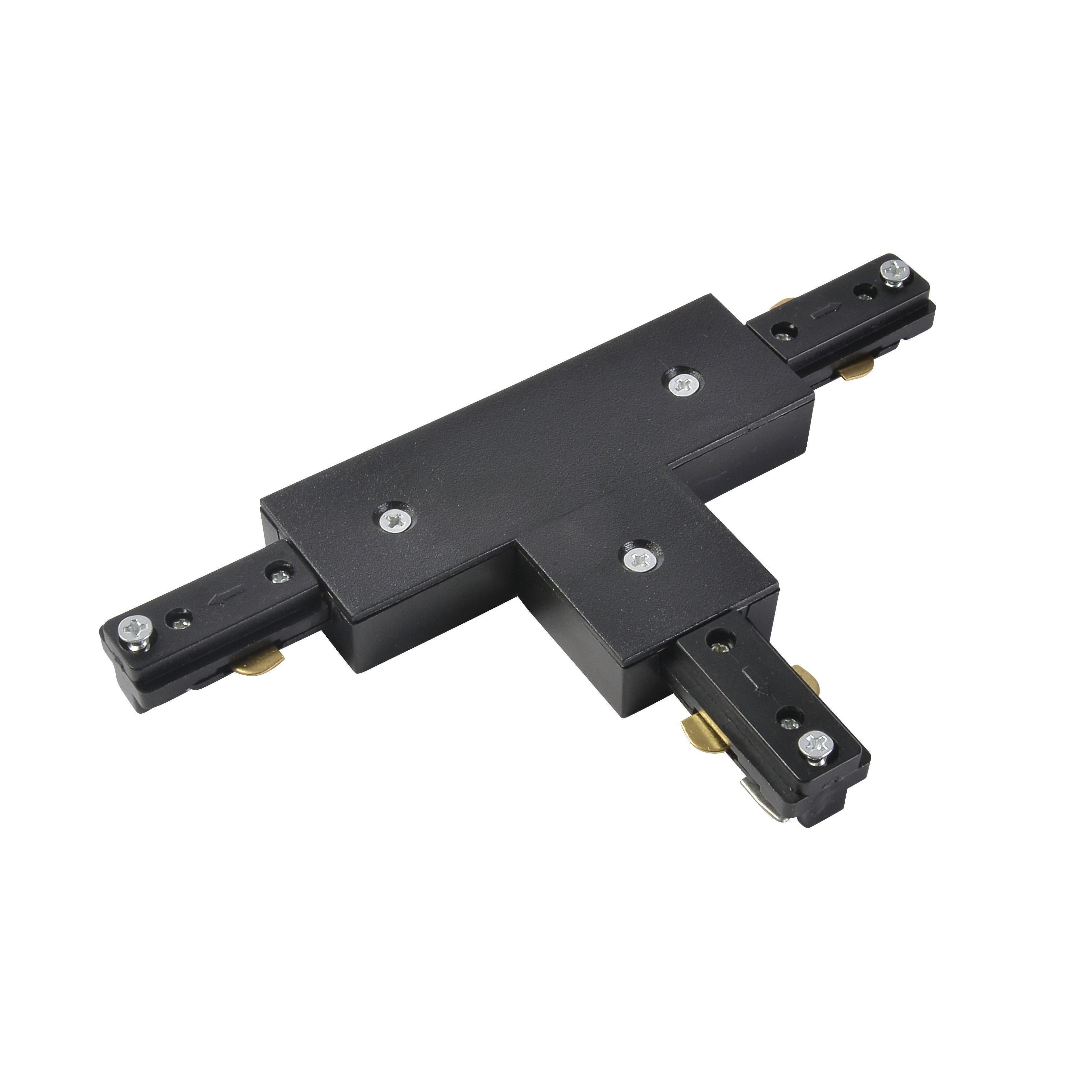 Forum CUL-26339 Tor T Shaped Connector for Single Circuit Mains Track - Black