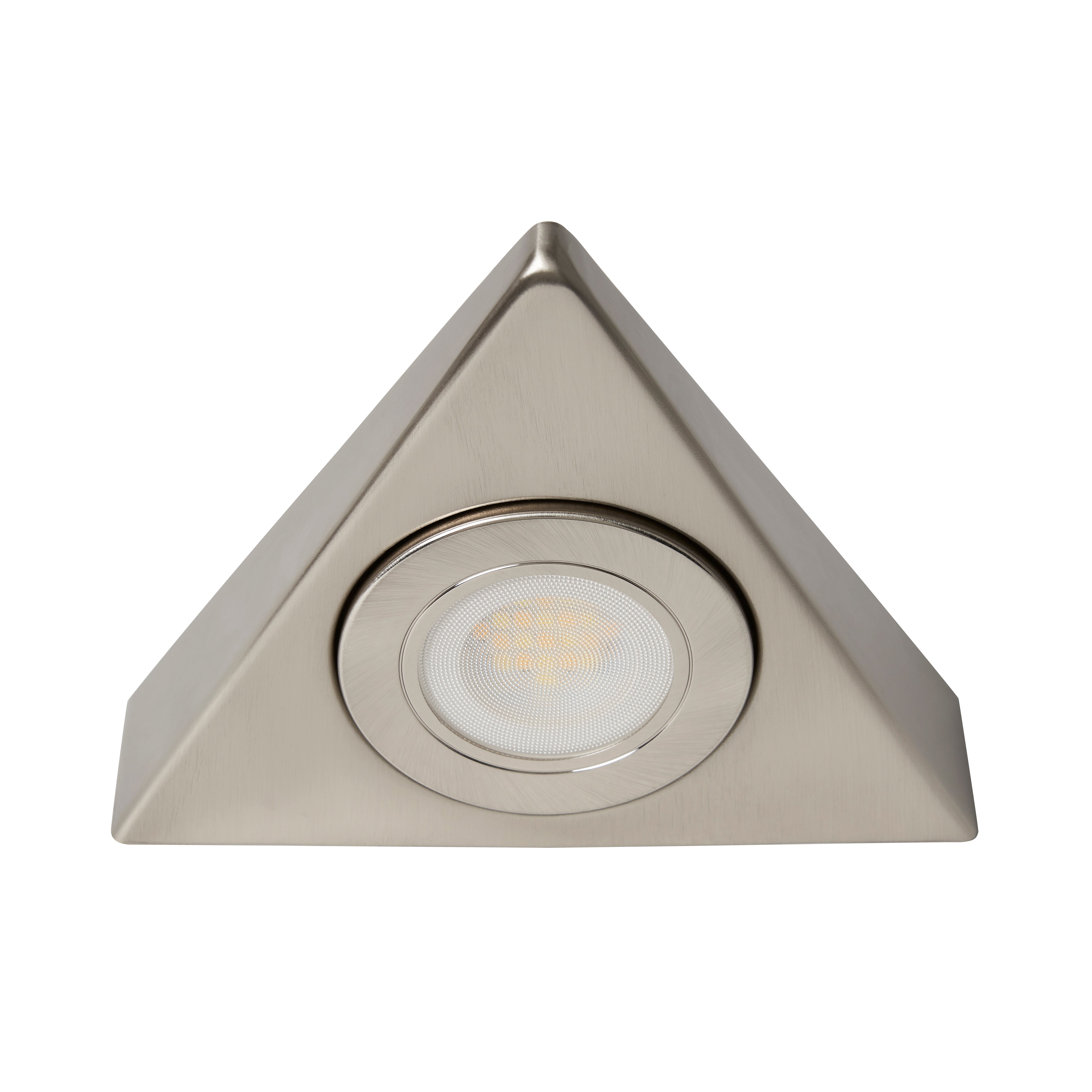Forum CUL-35861 Faro CCT Triangle Under Cupboard Light Satin Nickel