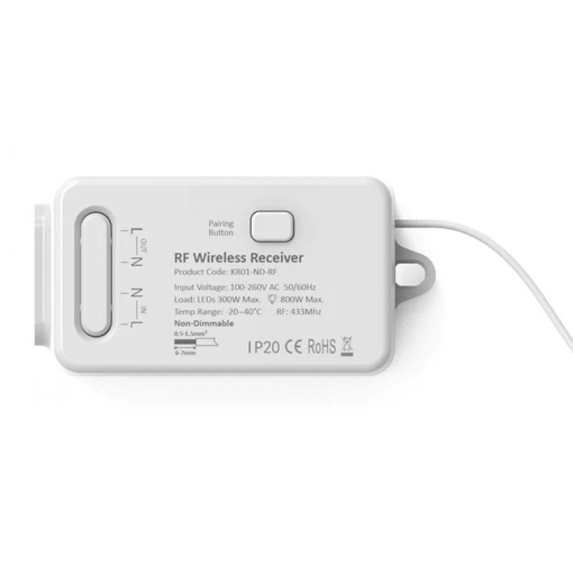 Forum CUL-40038 1 Channel Kinetic Switch Receiver - White