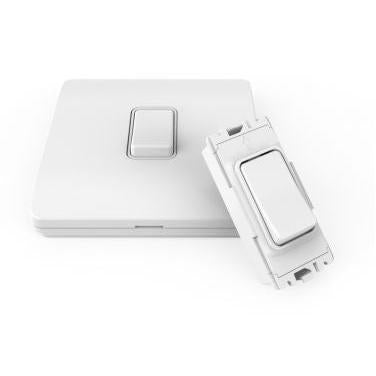 Forum CUL-42495 1 Gang Slim Grid Kinetic Switch White