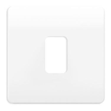 Forum CUL-42499 1 Gang Kinetic Switch surround For Slim Grid - White (Plate Only)