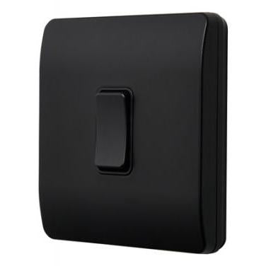 Forum CUL-42500 1 Gang Kinetic Switch Surround For Slim Grid Black (Plate Only)