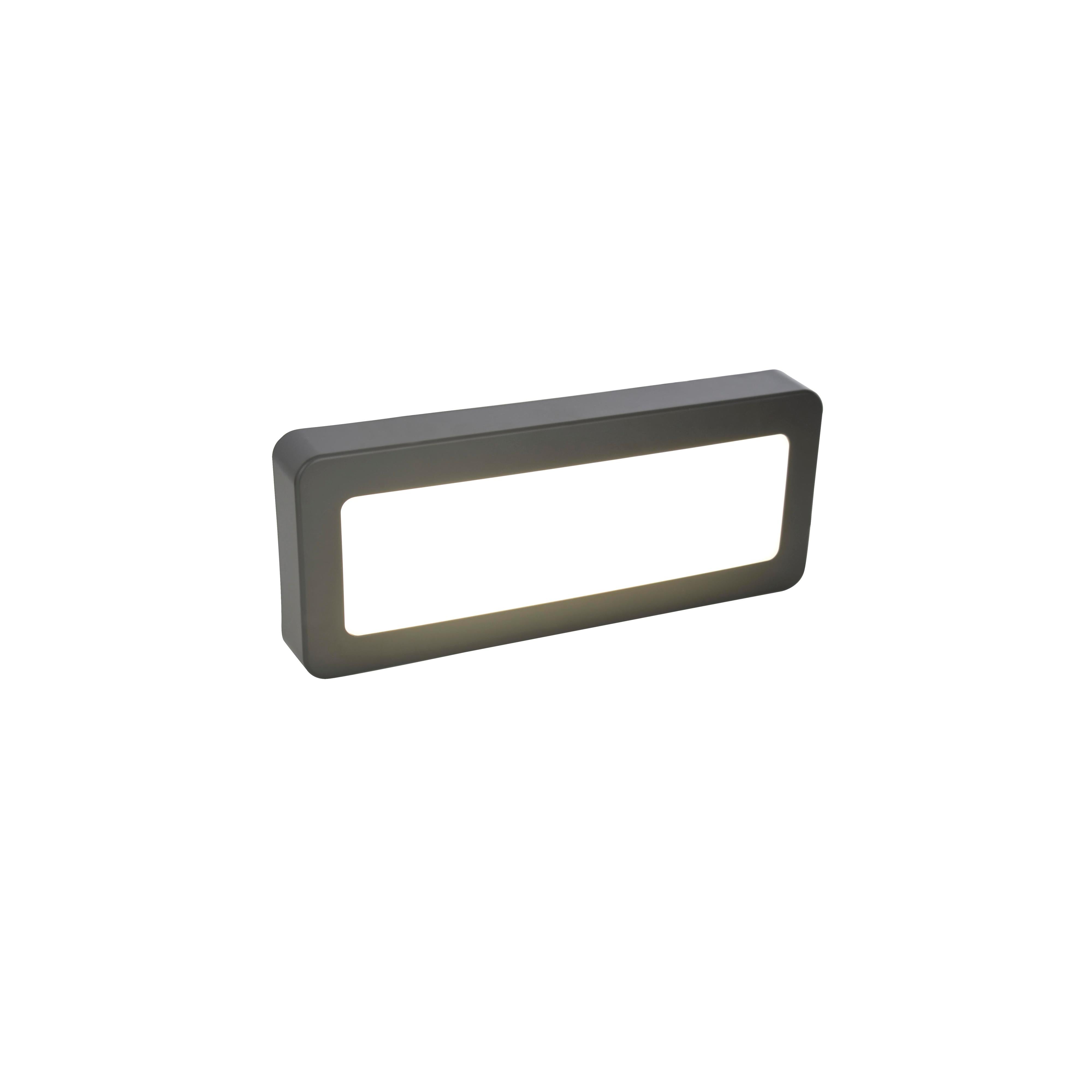 Forum CZ-29191-ATR Breez 5 Watt Opal Surface Brick Wall Light, Anthracite