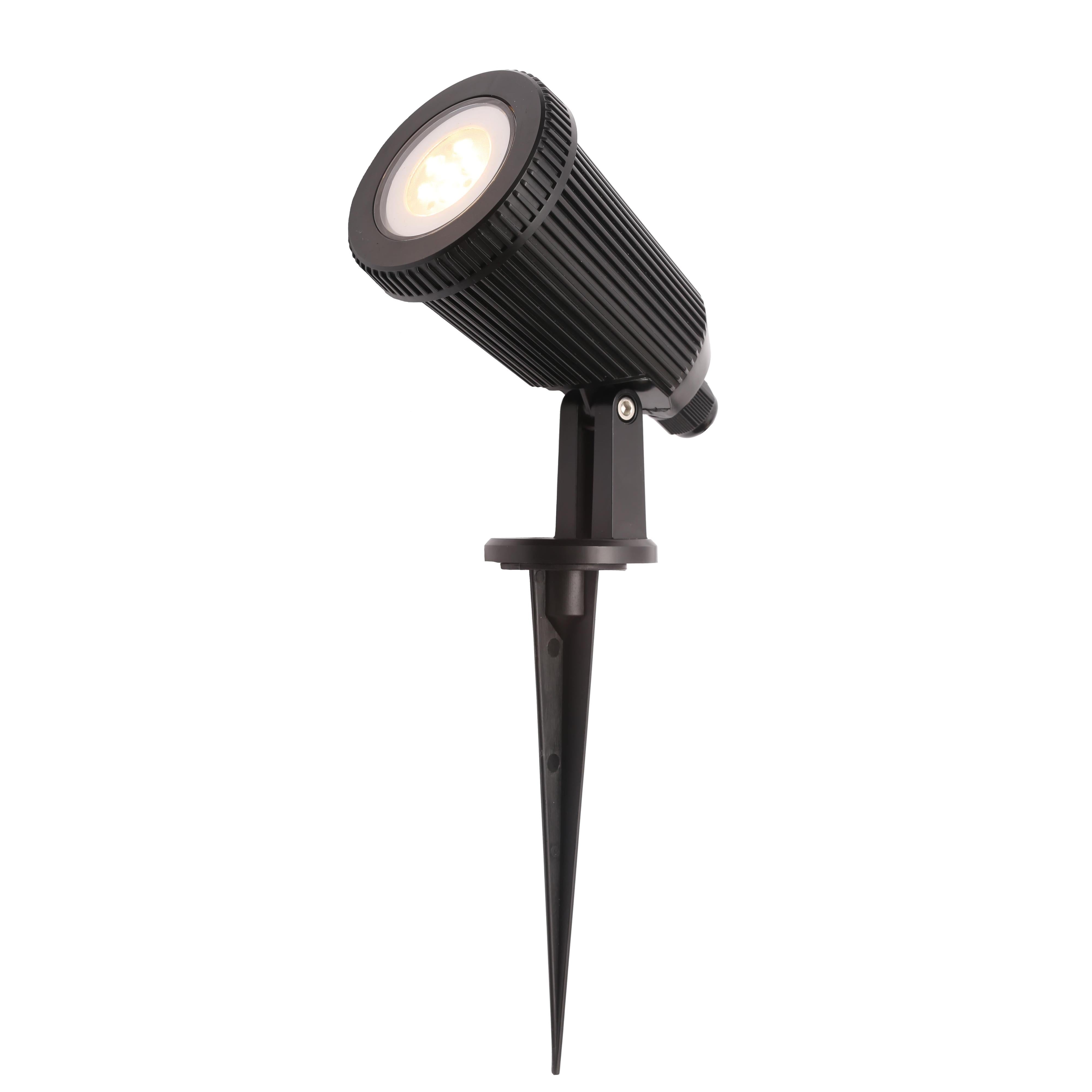 Forum CZ-31806-BLK Wells Outdoor Adjustable Spike Light, Black