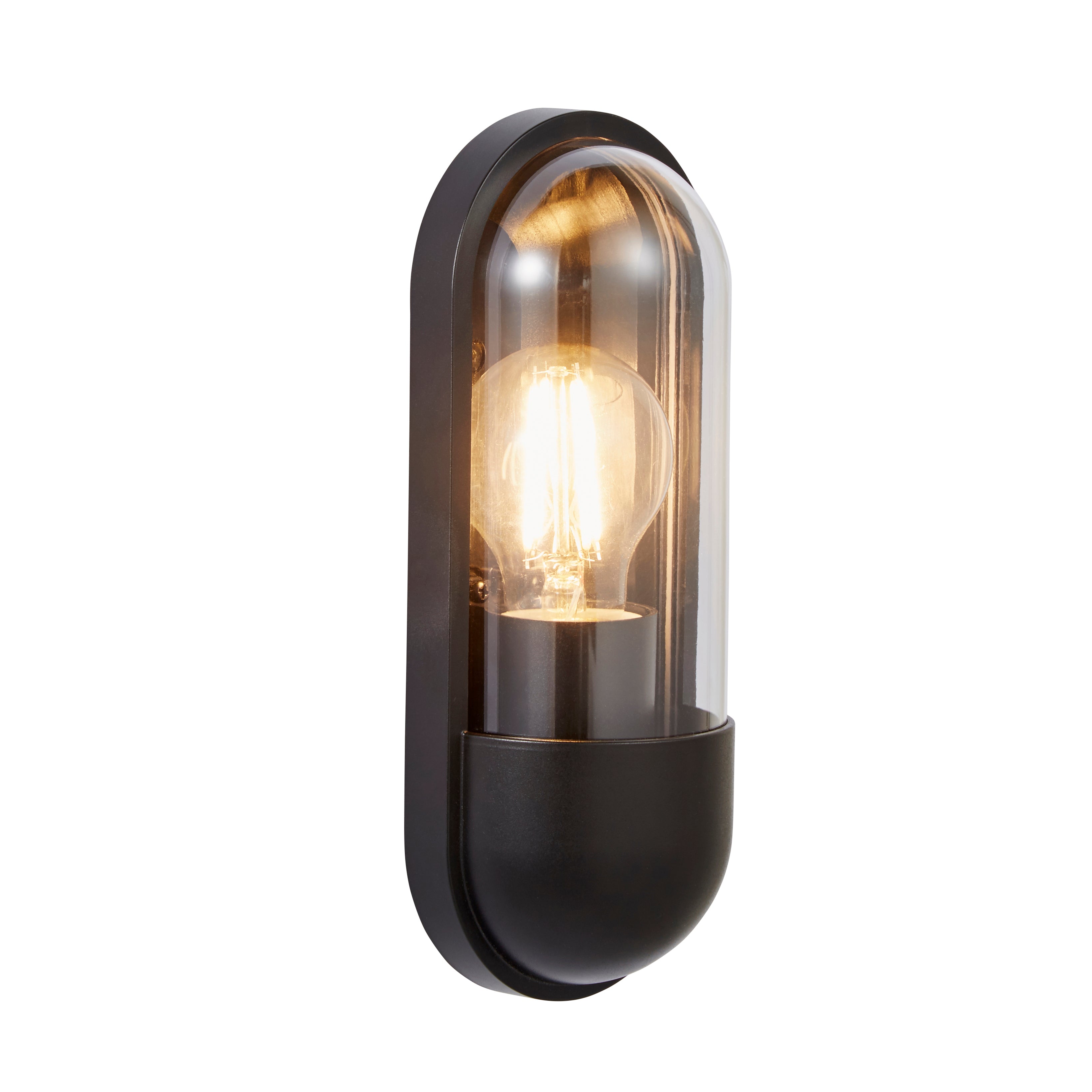 Forum CZ-38639-BLK Pilule Outdoor Wall Light, Black