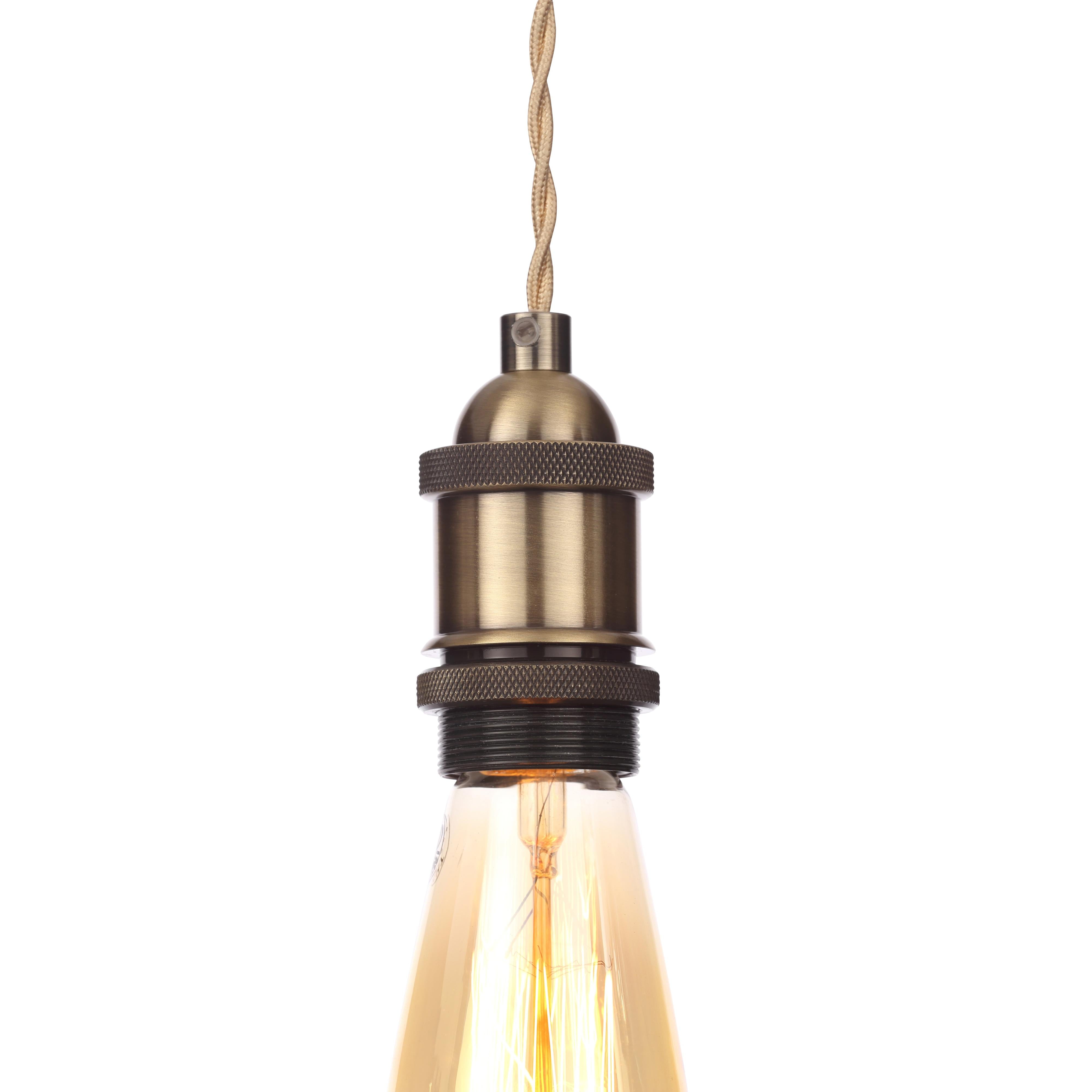 Forum INL-27988-ABRS Dale Pendant Light (Antique Brass, Champagne)