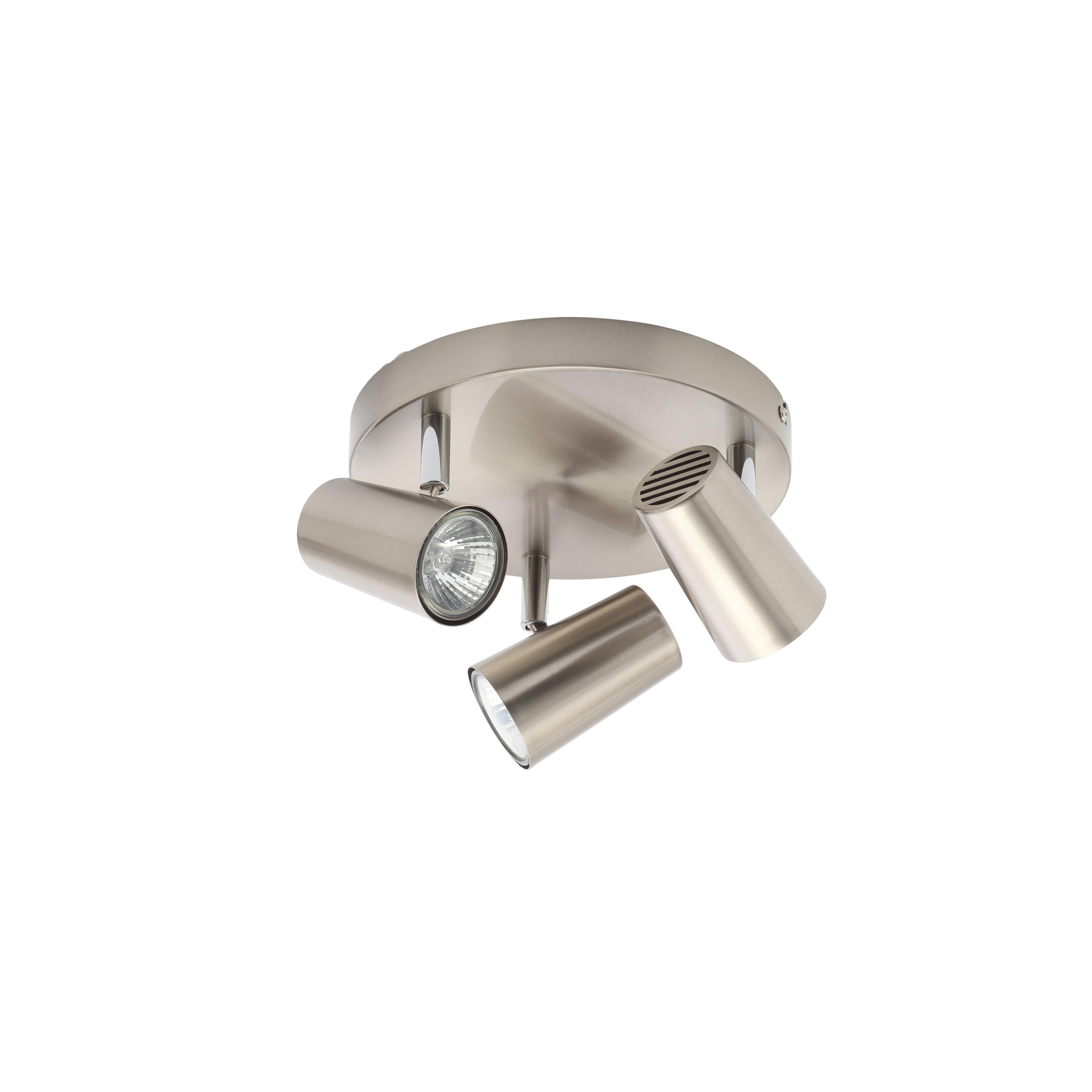 Forum INL-31776-SNIC Harvey Spot 3 Light Plate Satin Nickel