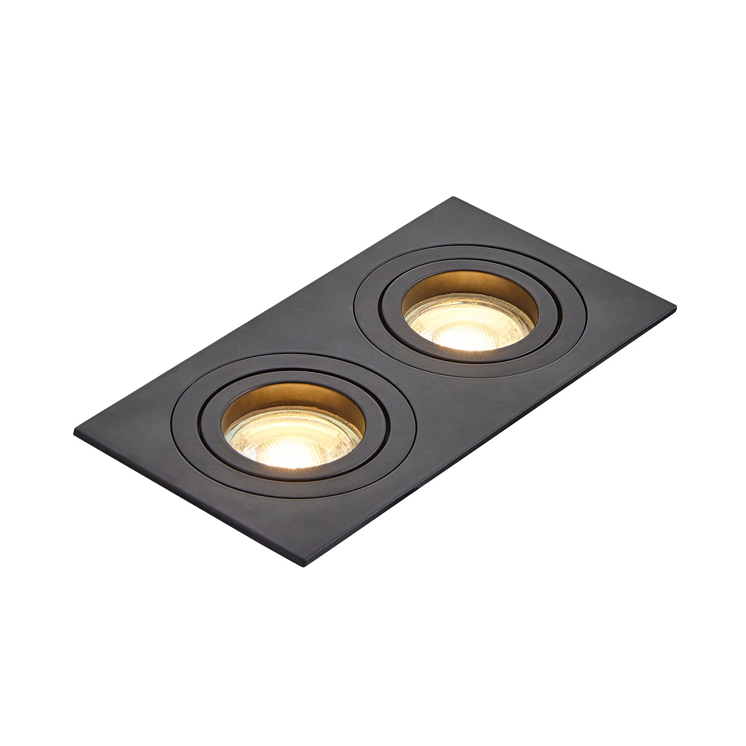 Forum INL-38618-BLK Pasto Double Alum Sq Adj DL GU10 Matt black