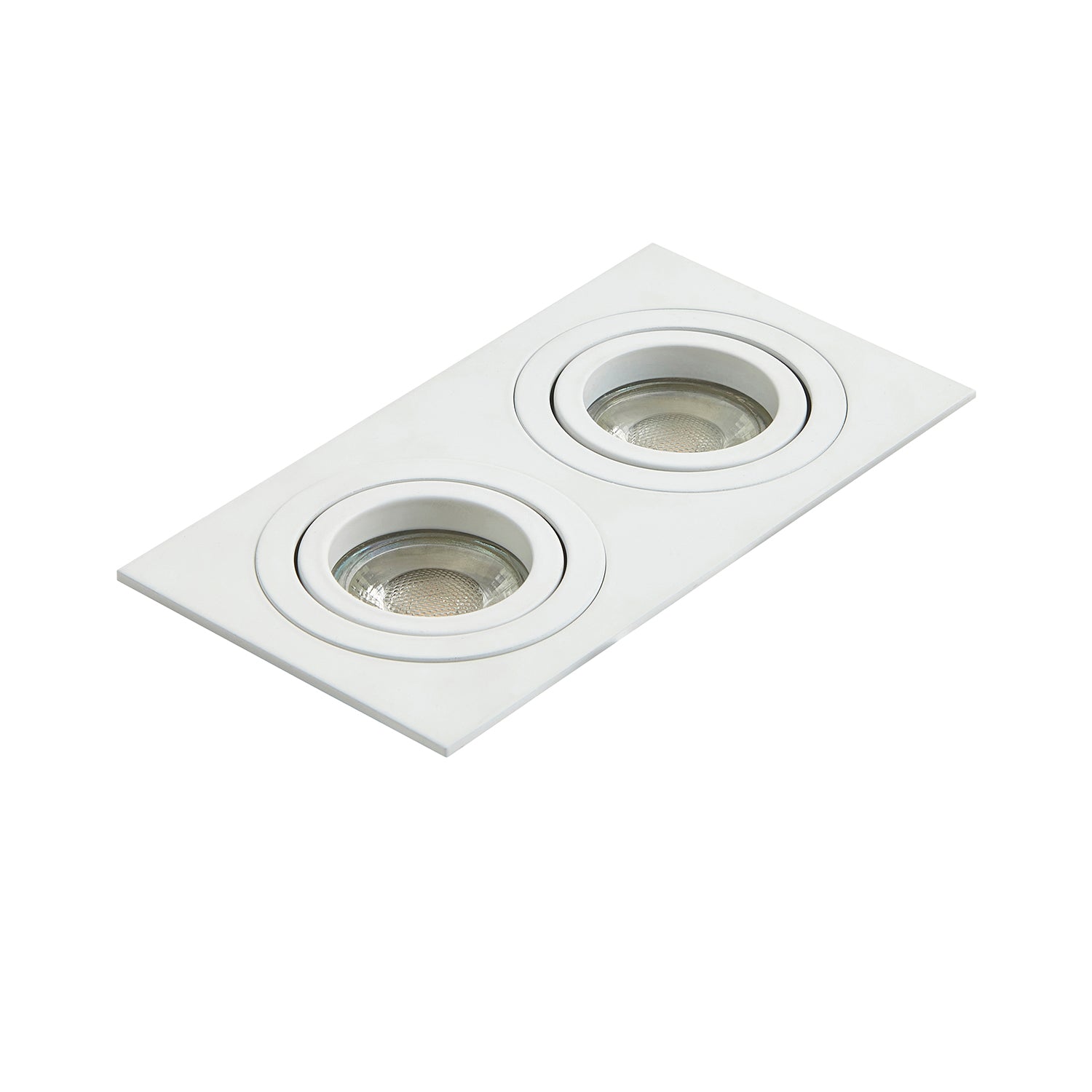 Forum INL-38618-WHT Pasto Double Alum Sq Adj DL GU10 White