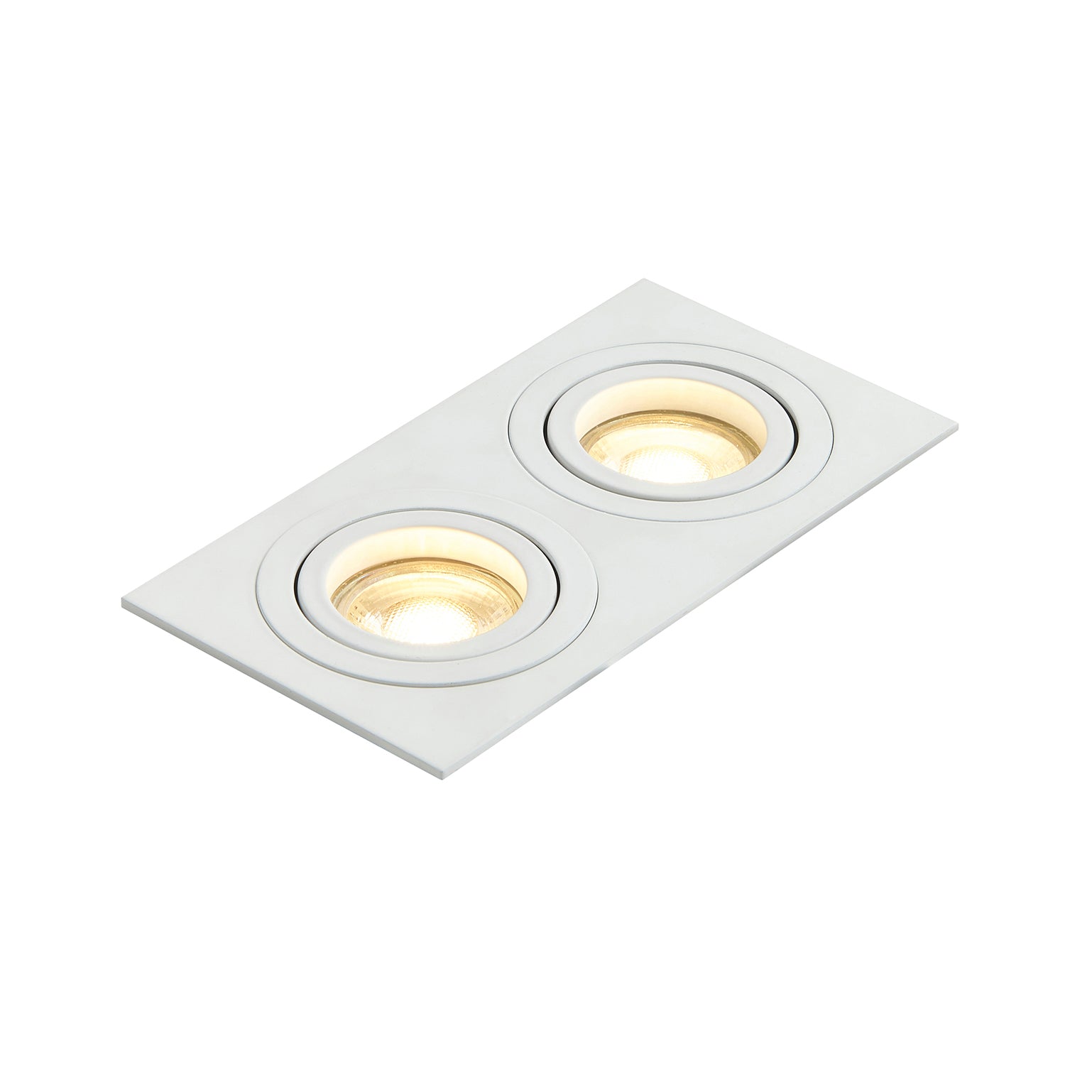 Forum INL-38618-WHT Pasto Double Alum Sq Adj DL GU10 White