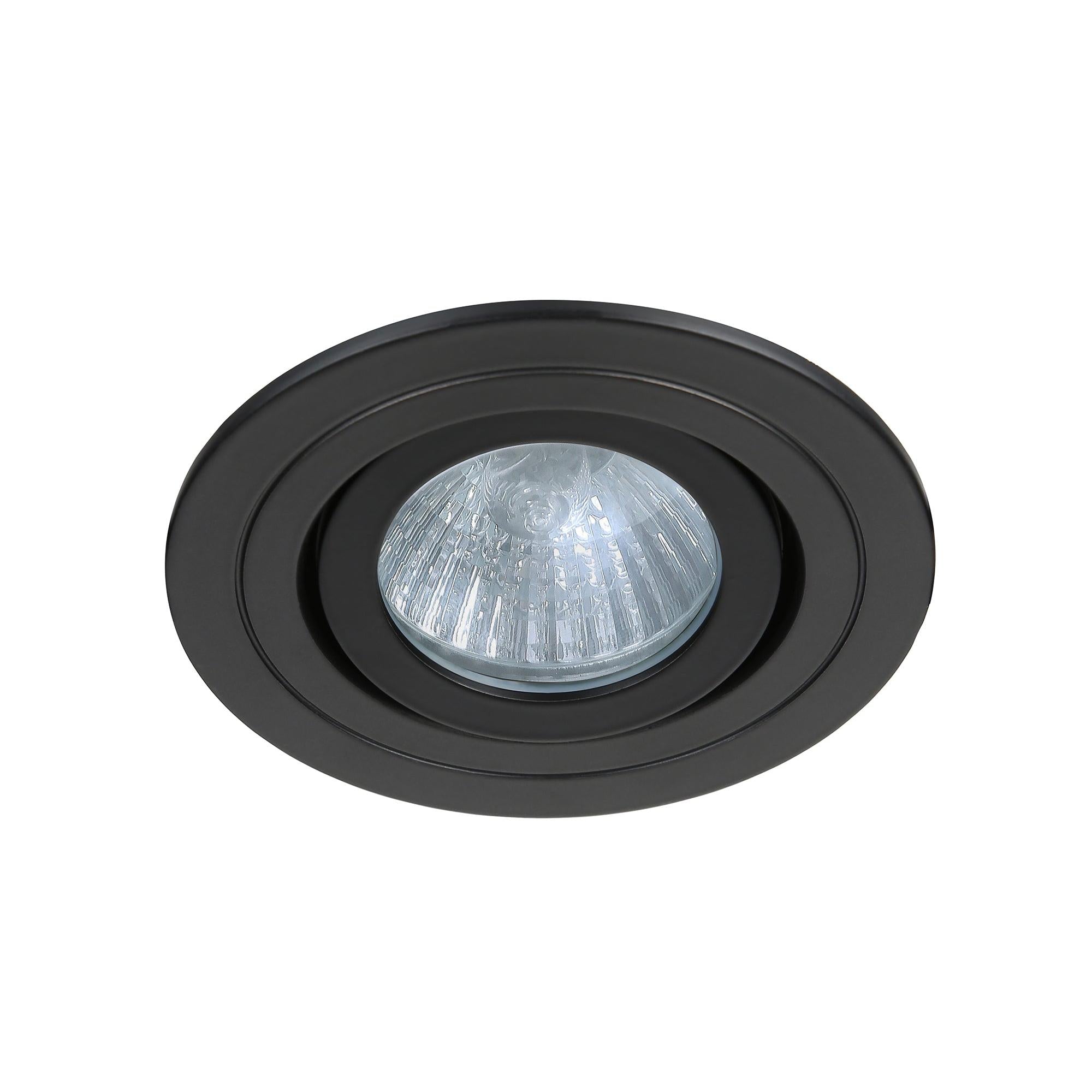 Forum SPA-30841-MBLK Cali circular IP65 Tiltable Downlight, Matt Black