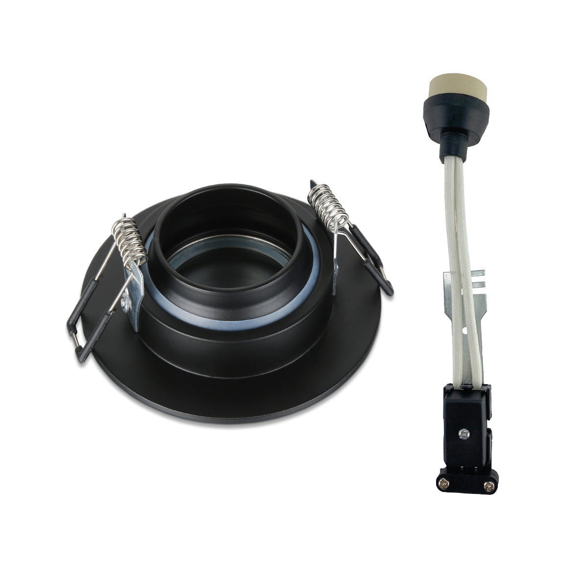 Forum SPA-30841-MBLK Cali circular IP65 Tiltable Downlight, Matt Black