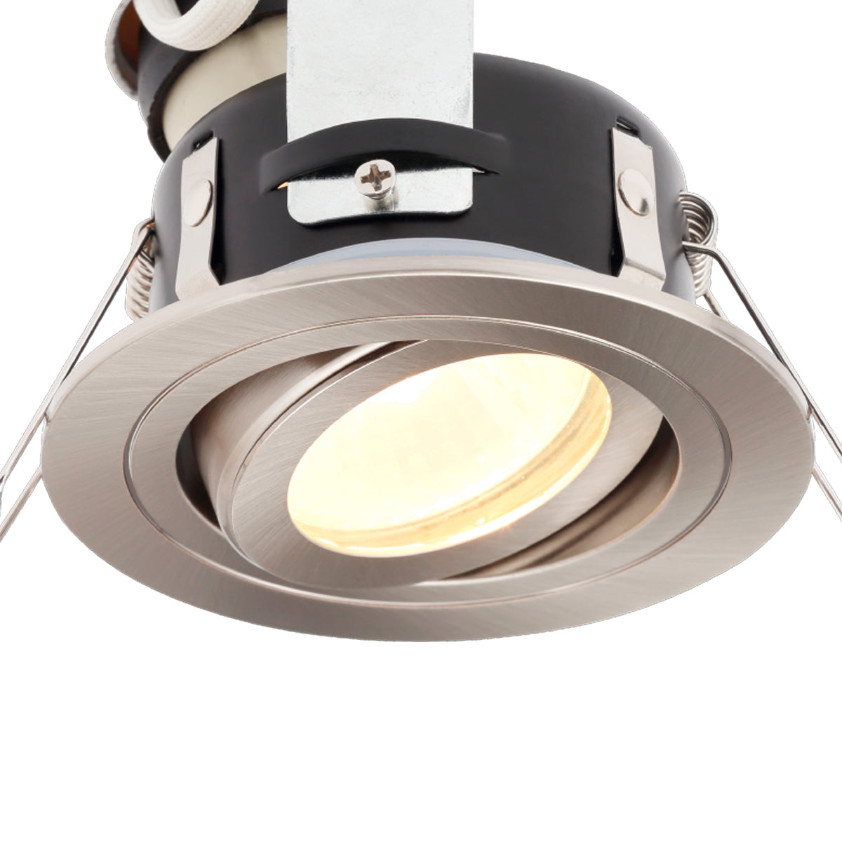 Forum SPA-30842-SCHR Cali circular IP65 Tiltable Downlight, Satin Chrome