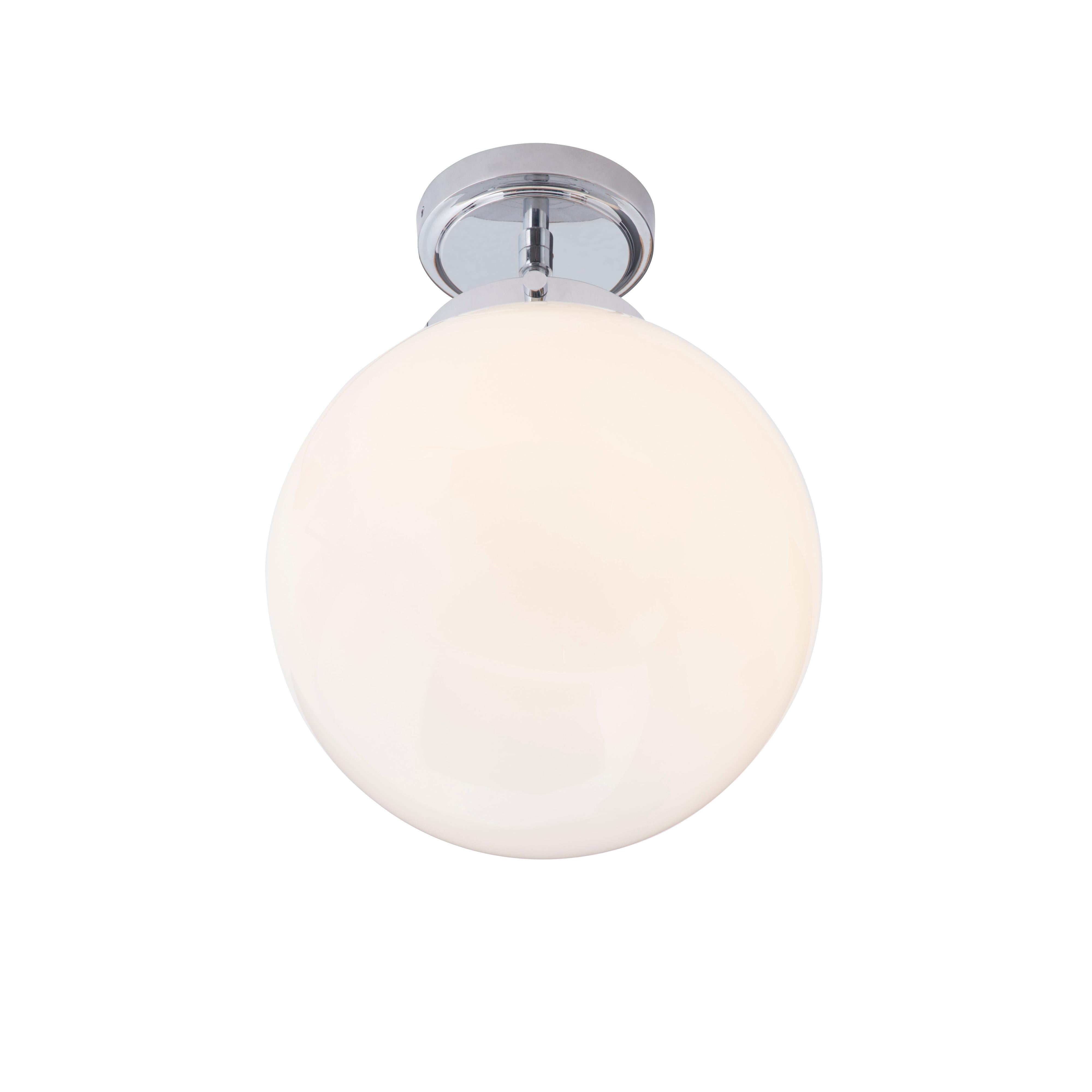 Forum SPA-31309-CHR Porto Bathroom Globe Ceiling Light, Chrome
