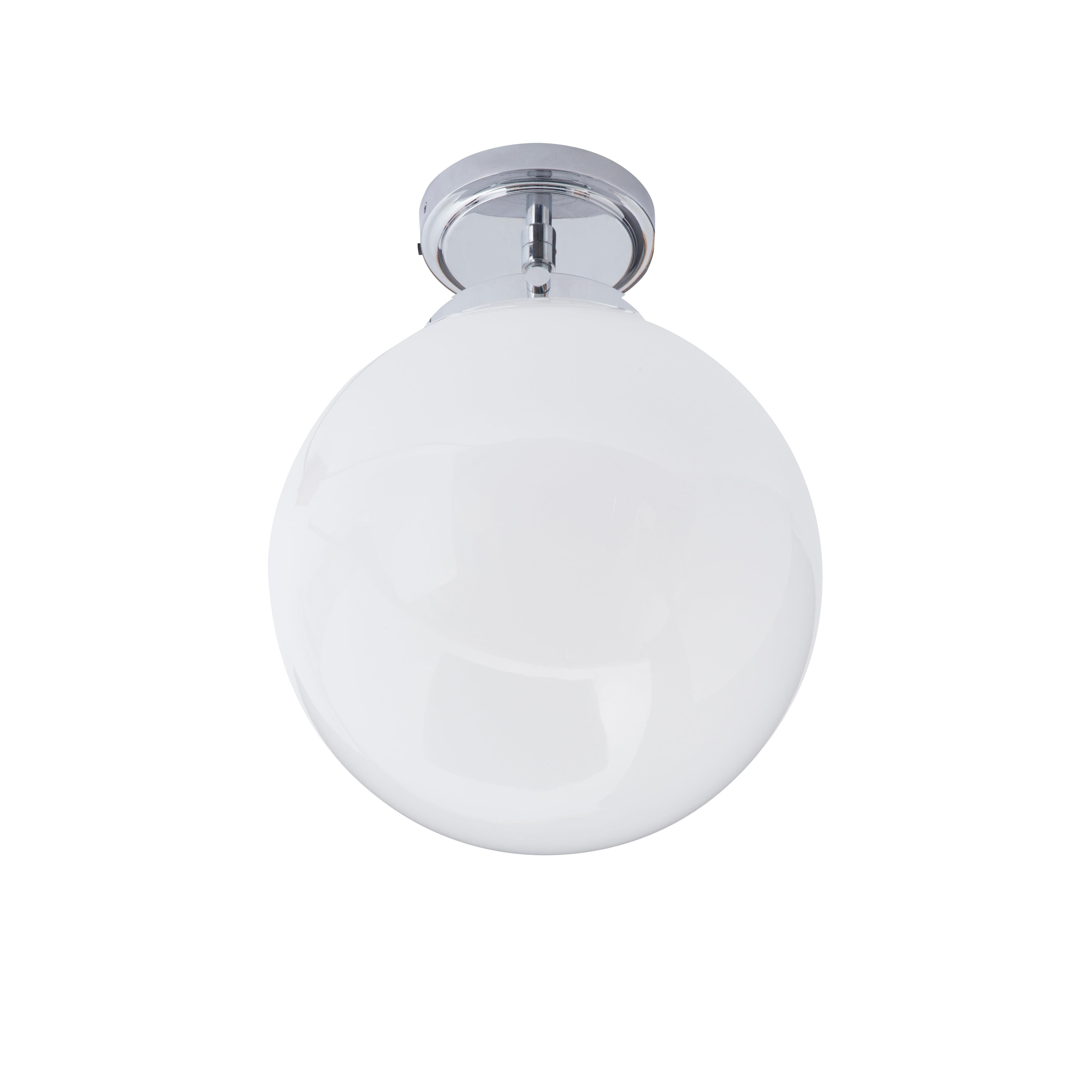 Forum SPA-31309-CHR Porto Bathroom Globe Ceiling Light, Chrome
