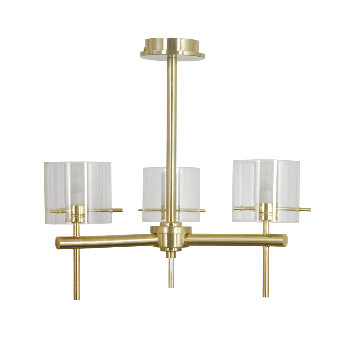 Forum SPA-31726-SBRS Gene Bathroom Ceiling Light, Satin Brass