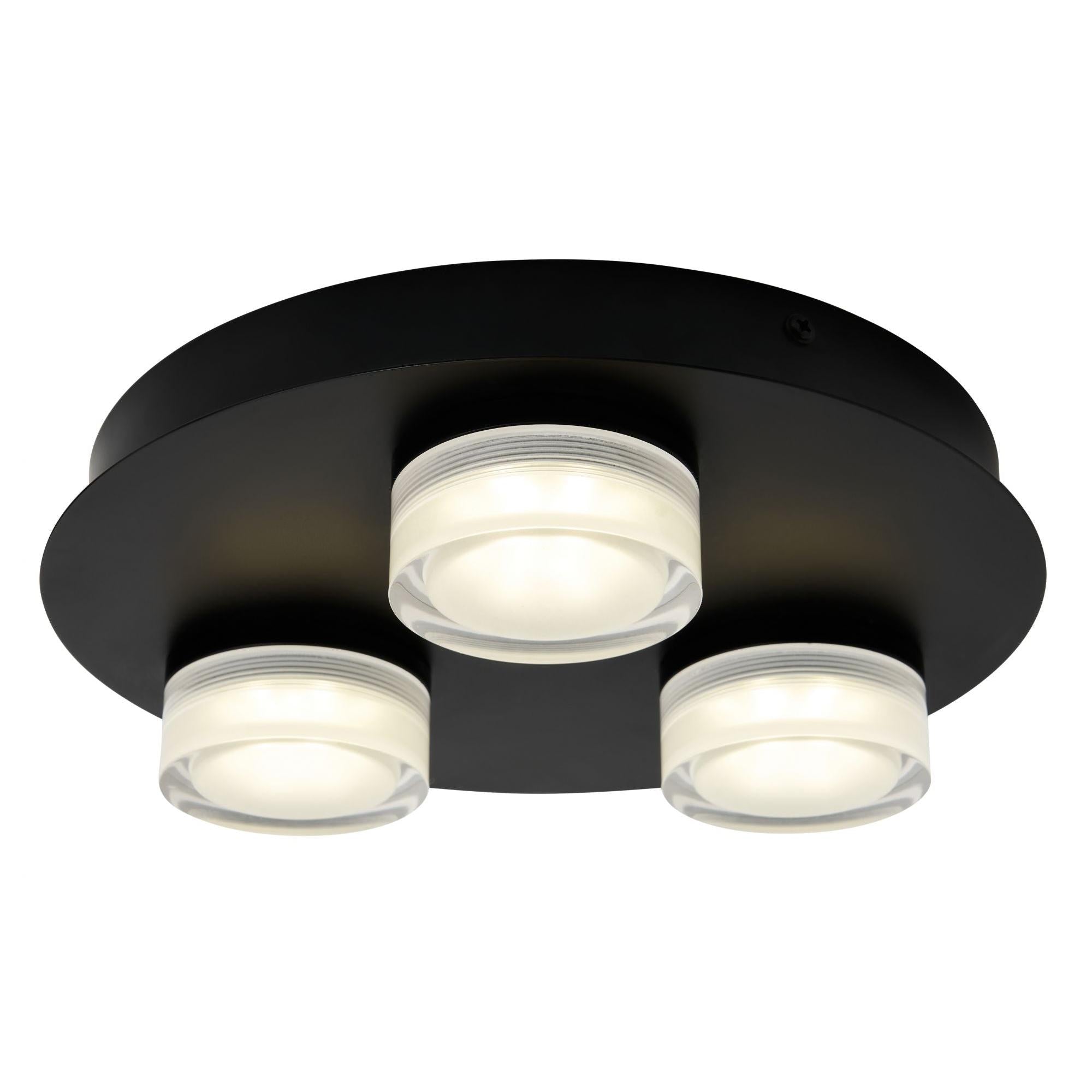 Forum SPA-31736-MBLK Amalfi Bathroom Ceiling Spotlight Plate, Matt Black