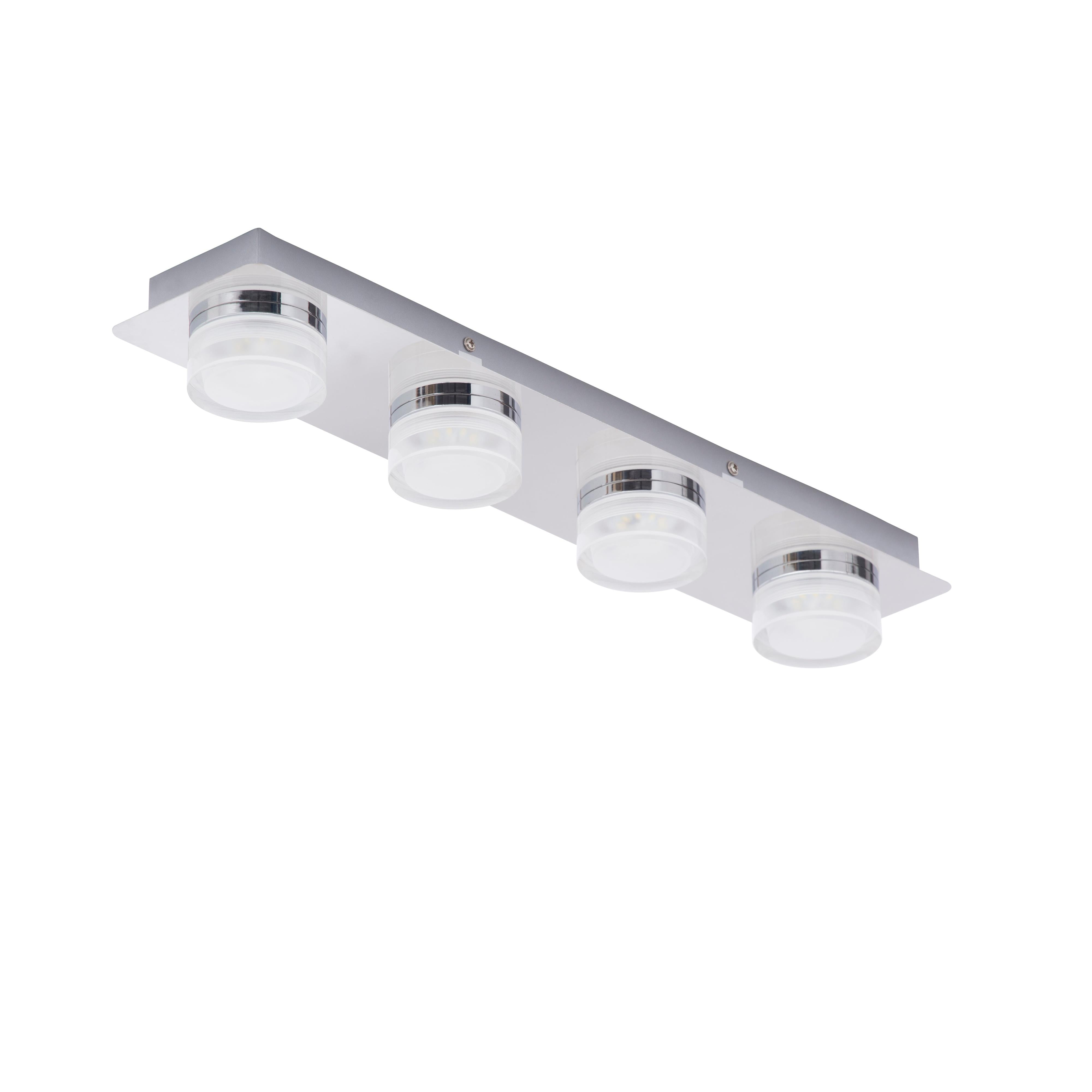 Forum SPA-31737-CHR Amalfi Bathroom Ceiling Spotlight Bar, Chrome