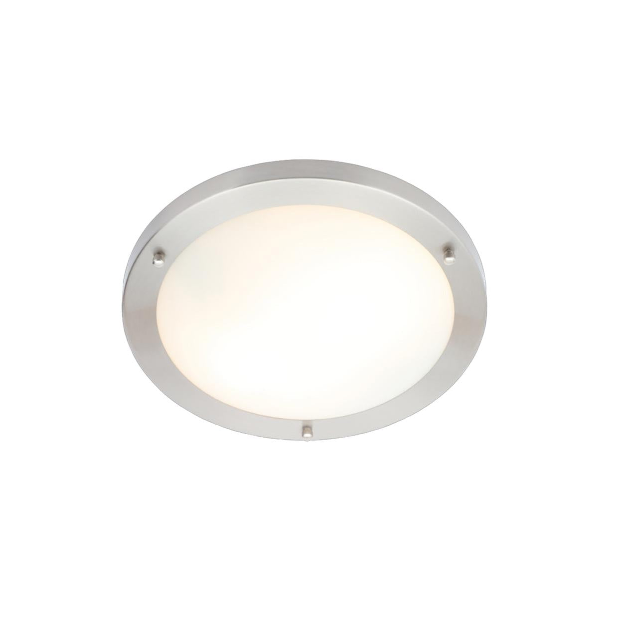 Forum SPA-34050-CHR Delphi Large Flush Bathroom Ceiling Light - Chrome