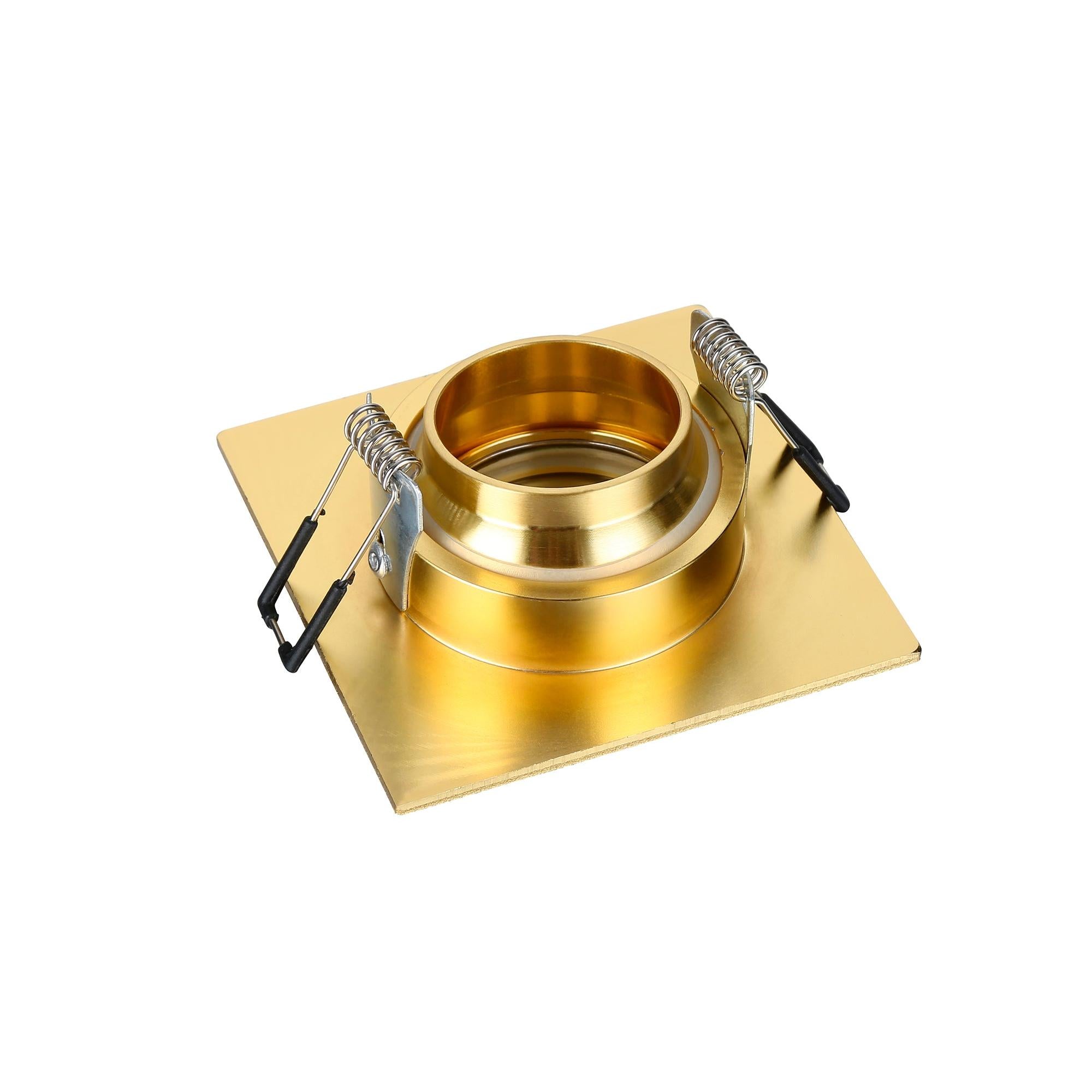 Forum SPA-35723 Cali Square IP65 Tiltable Downlight, Satin Brass
