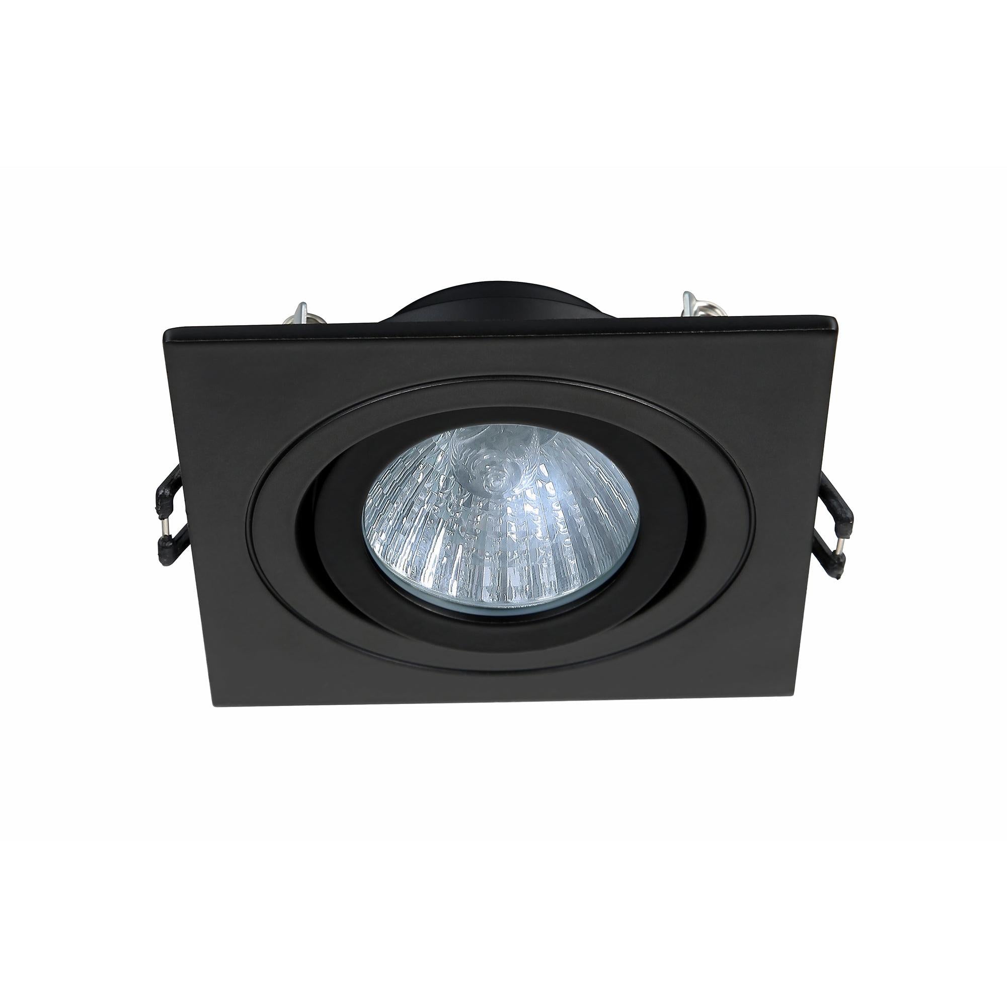 Forum SPA-35725 Cali Square IP65 Tiltable Downlight, Matt Black