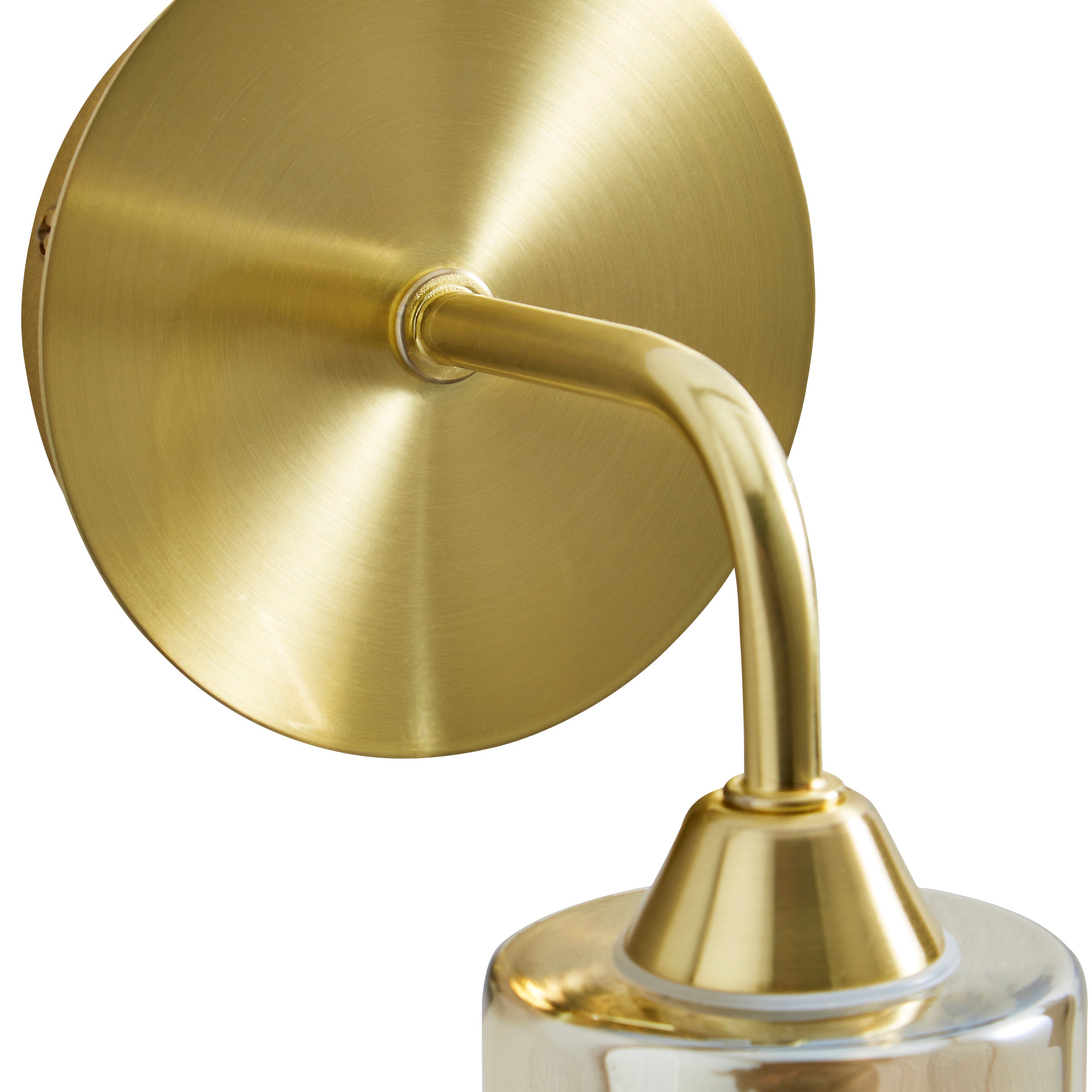 Forum SPA-35811-CHAMP Patras Bathroom Wall Light, Satin Brass