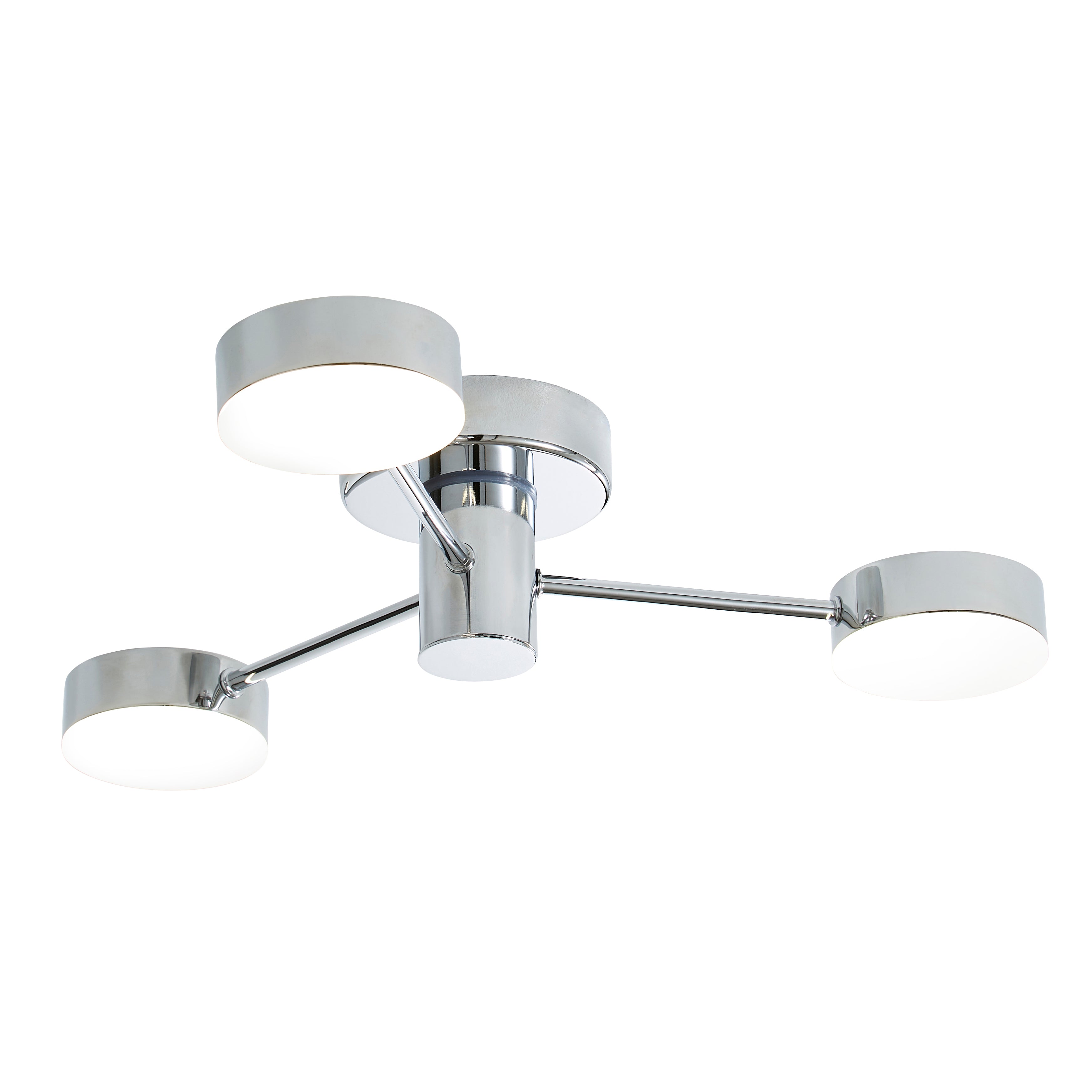 Forum SPA-36310-CHR Edessa Small Bathroom Flush Ceiling Light, Chrome