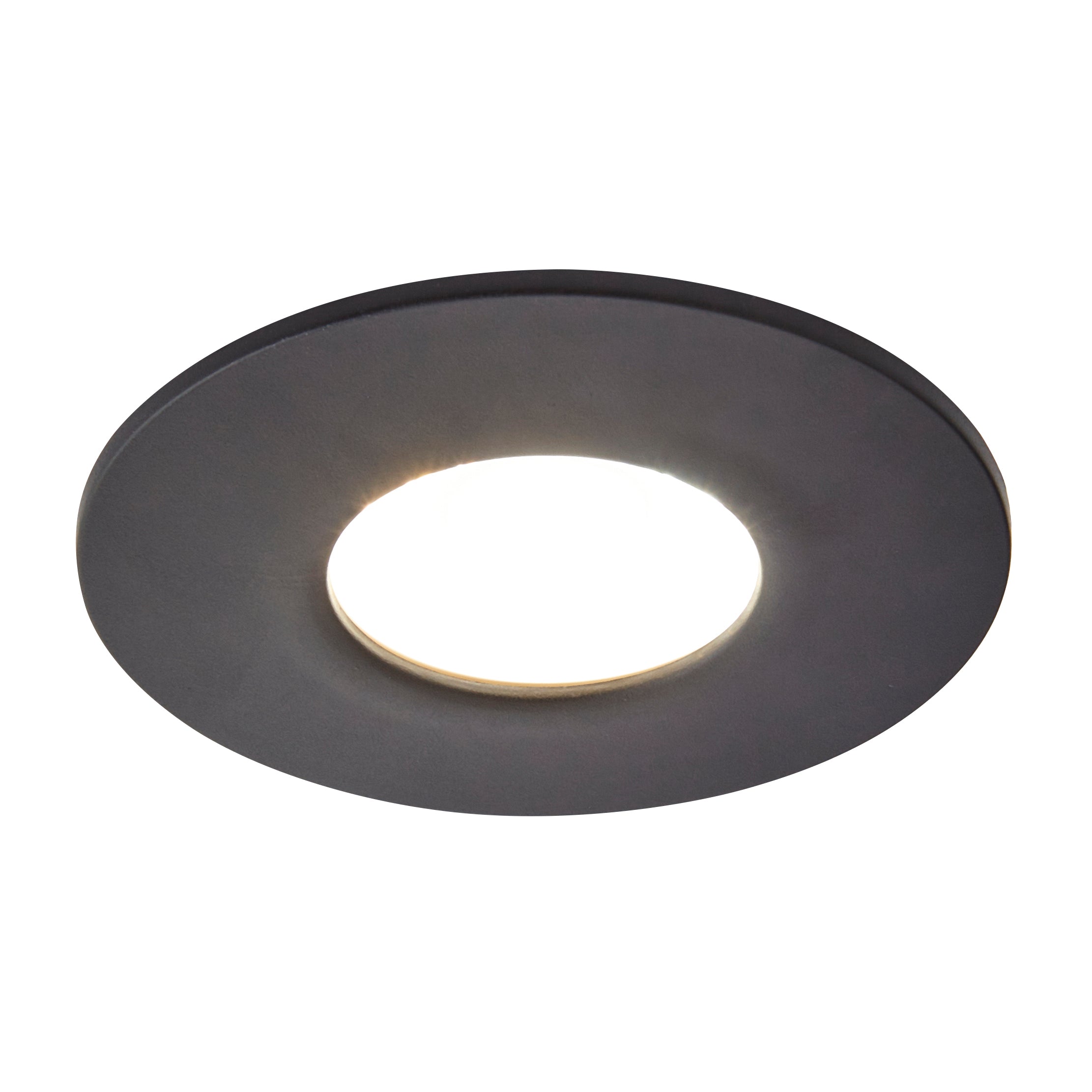 Forum SPA-38572-SBLK Rhom Fixed Fire Rated IP65 Recessed Downlight - Satin Black