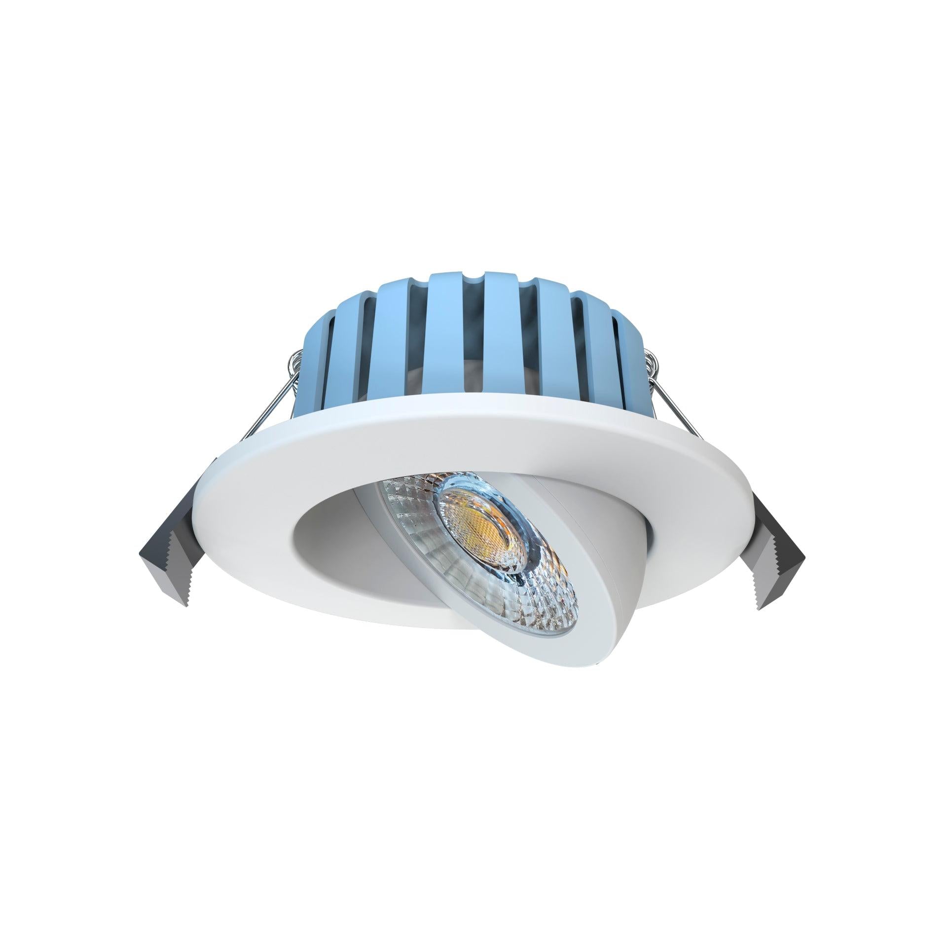 Forum SPA-41111-WHT Eden 7 Watt LED Adjustable IP65 Colour Changing Downlight, White