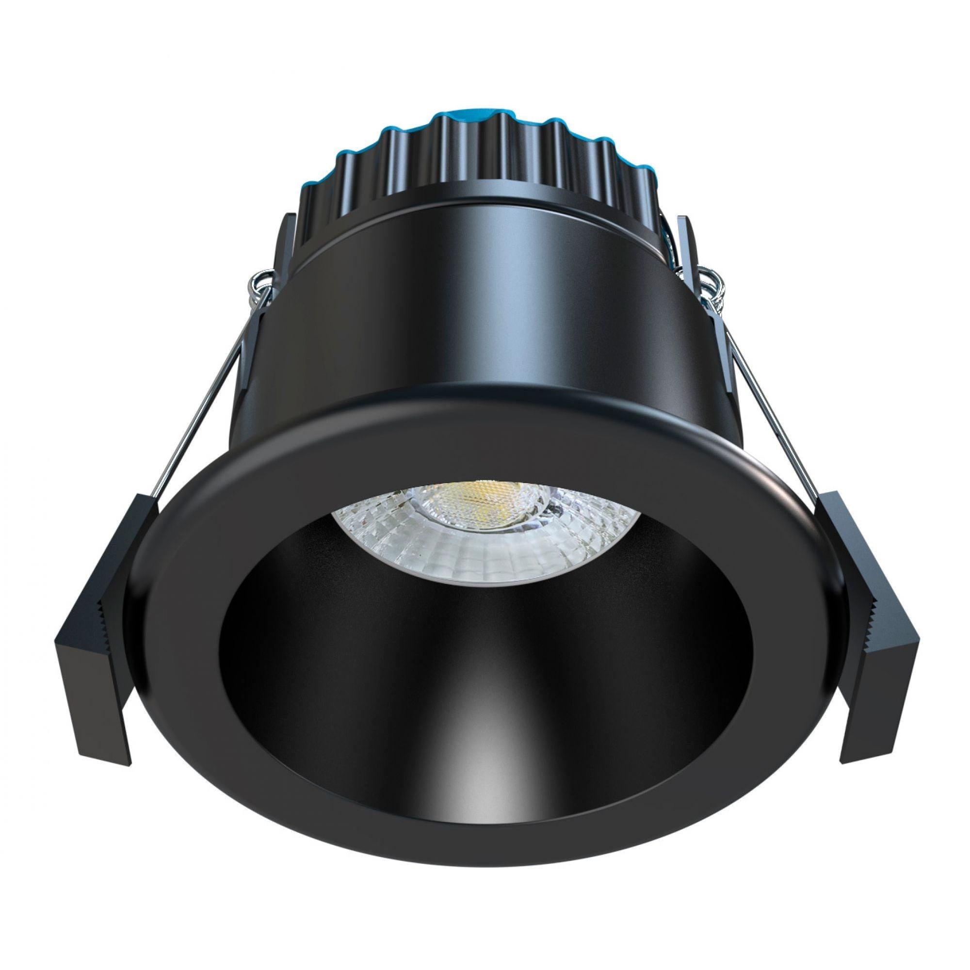Forum SPA-41112-BLK/WHT Jenn 8 Watt Fire Rated IP65 COB LED Recessed Downlight - Black or White