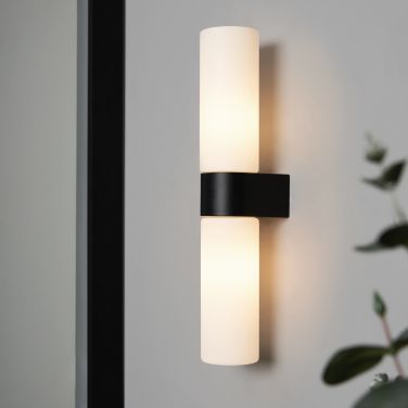 Forum SPA-44385-MBLK Cuco Bathroom Wall Light, Black