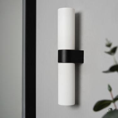 Forum SPA-44385-MBLK Cuco Bathroom Wall Light, Black