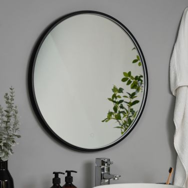Forum SPA-44397 Roc LED Framed Mirror with Demist Black